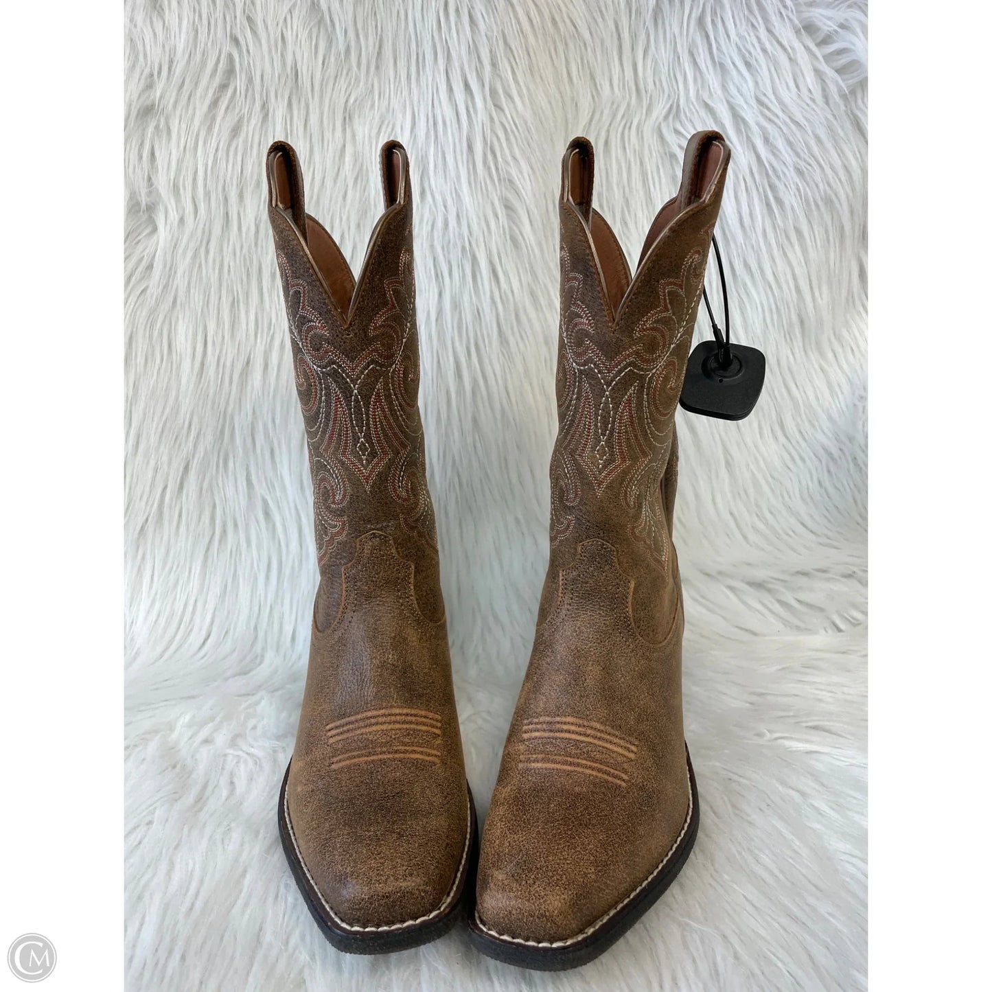 Boots Western By Ariat In Red & Tan, Size: 8