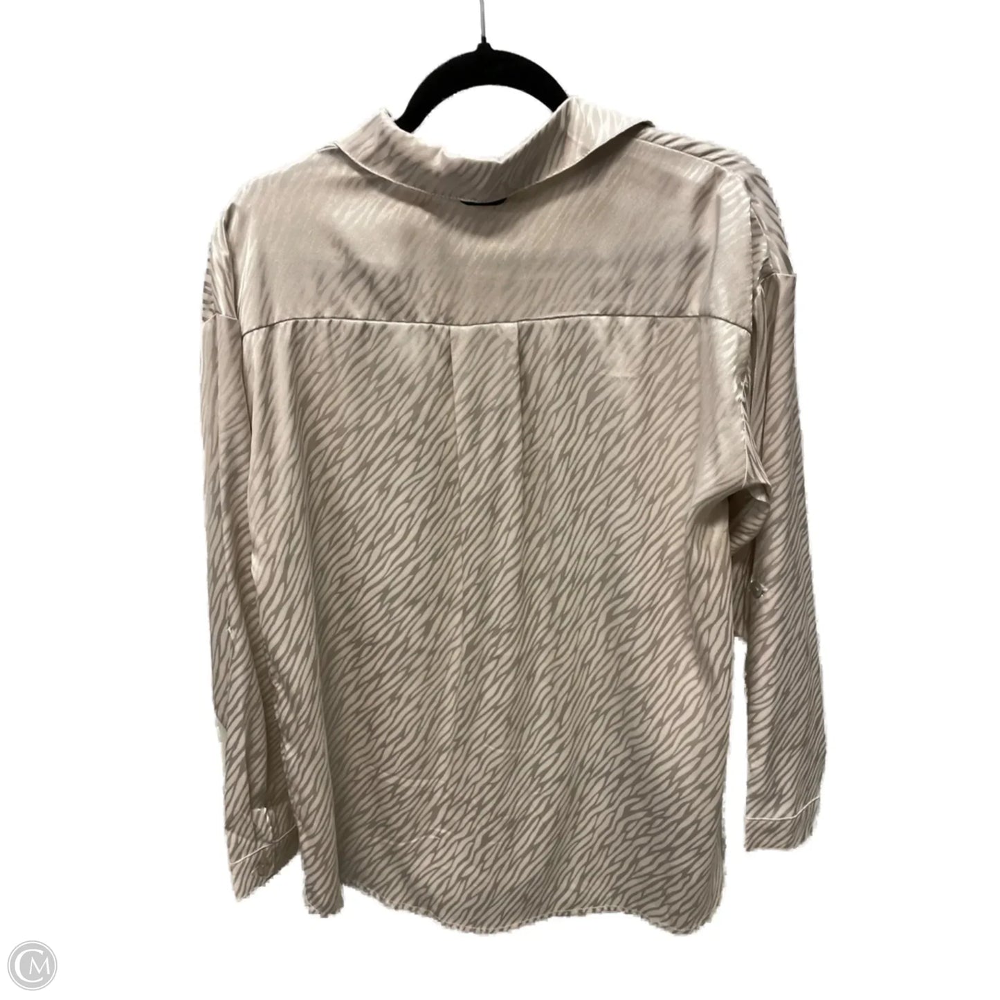 Top Long Sleeve By Entro In Tan, Size: M