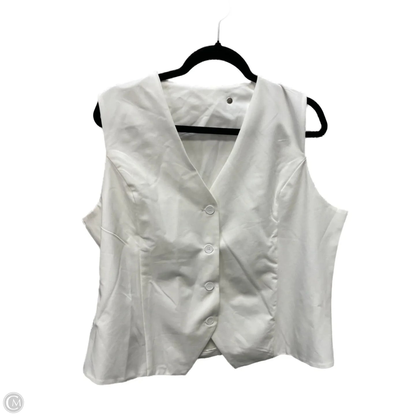 Blazer By Clothes Mentor In Cream, Size: 2x
