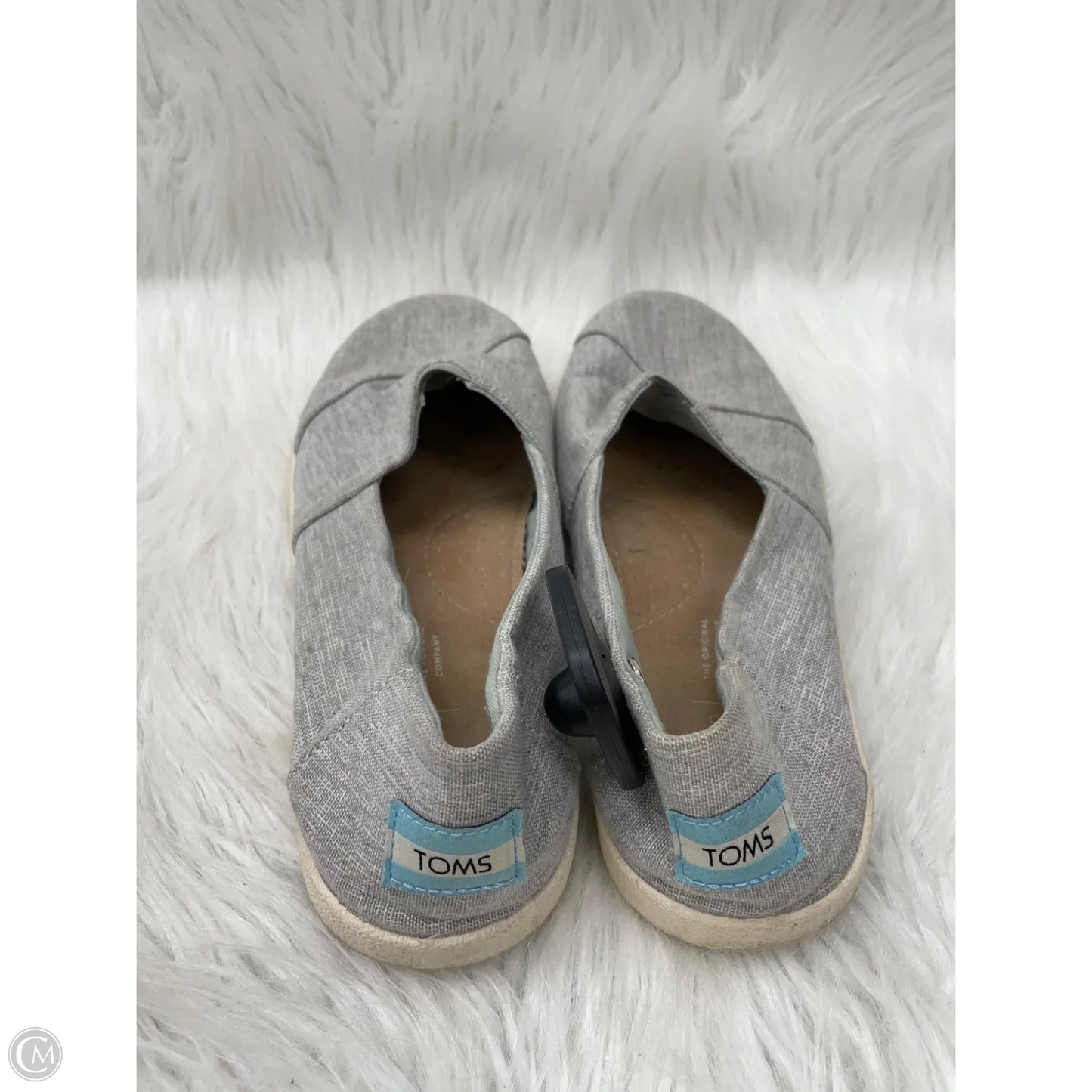 Shoes Flats By Toms In Grey, Size: 7.5