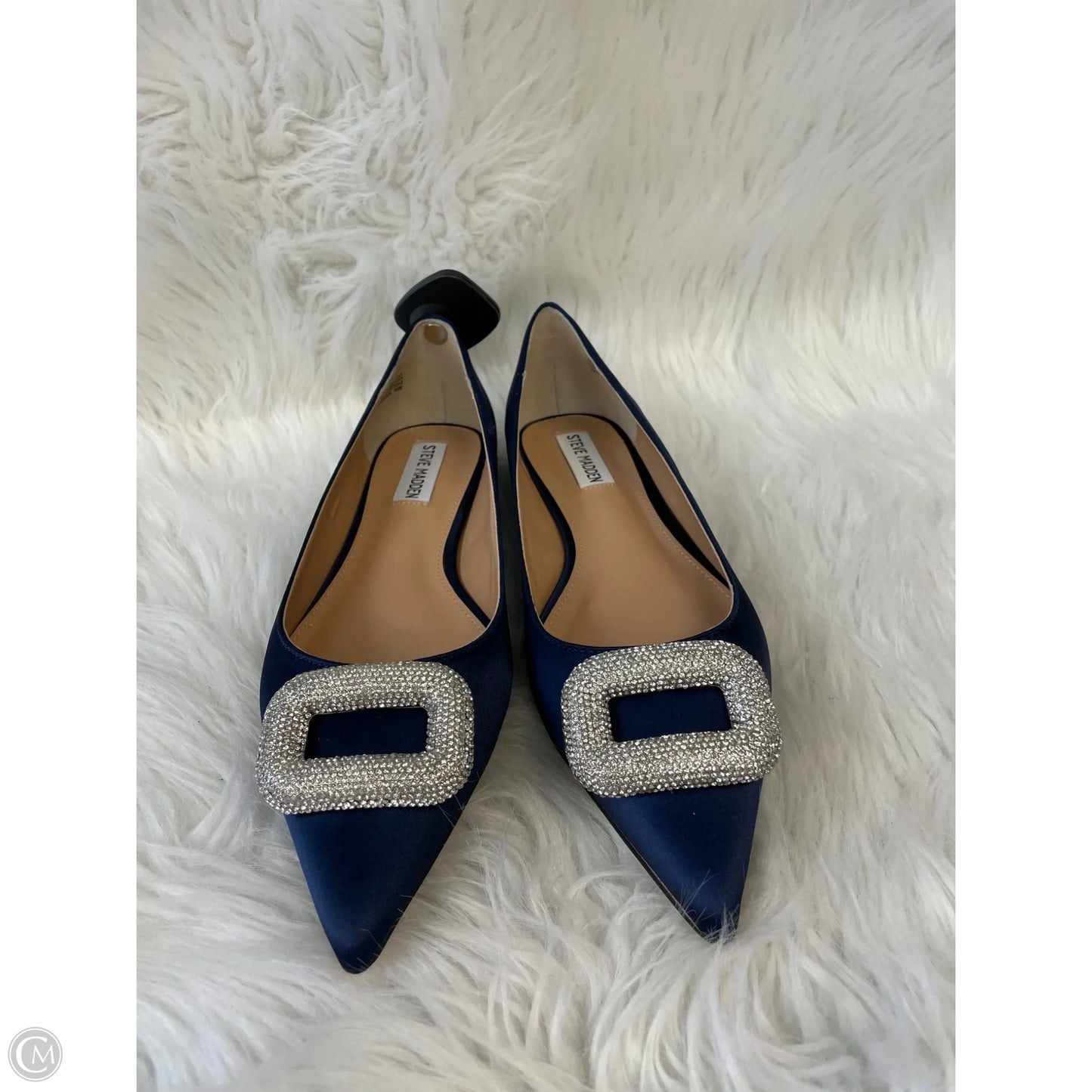 Shoes Flats By Steve Madden In Blue & Silver, Size: 9