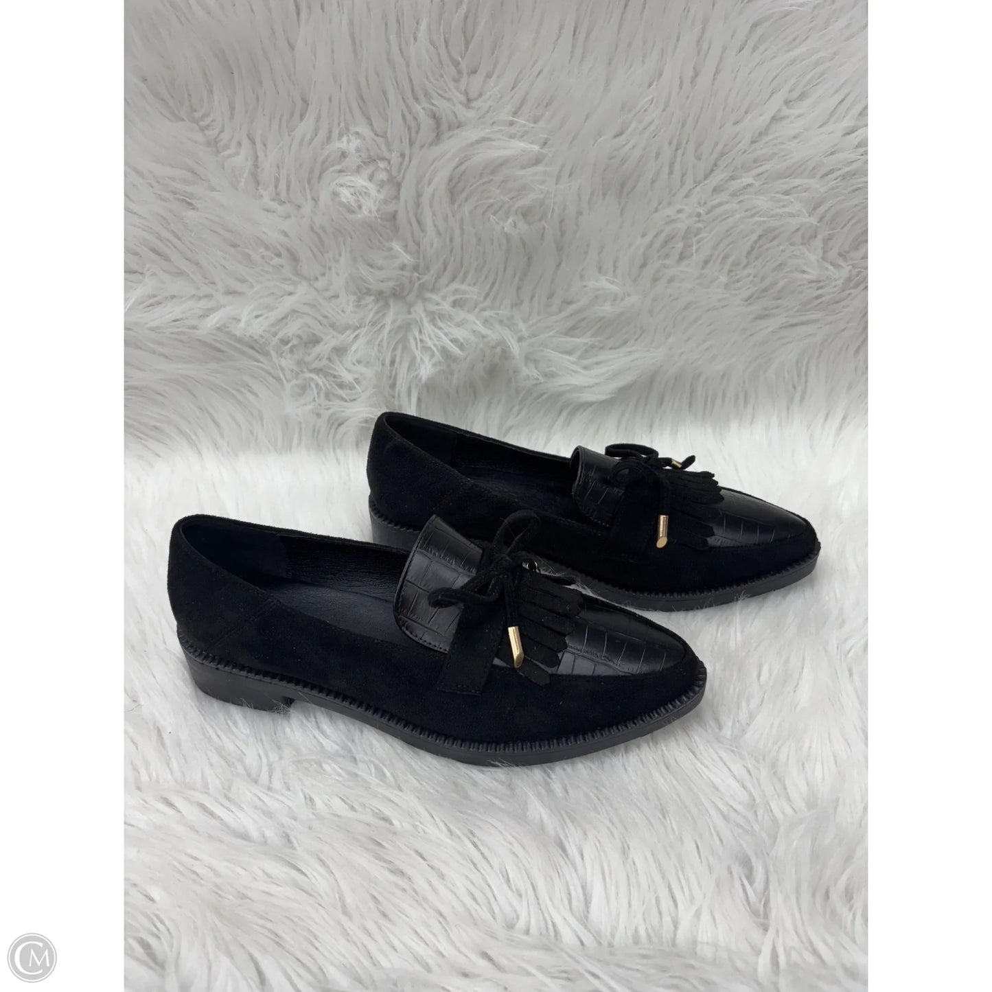 Shoes Flats By Clothes Mentor In Black, Size: 8.5