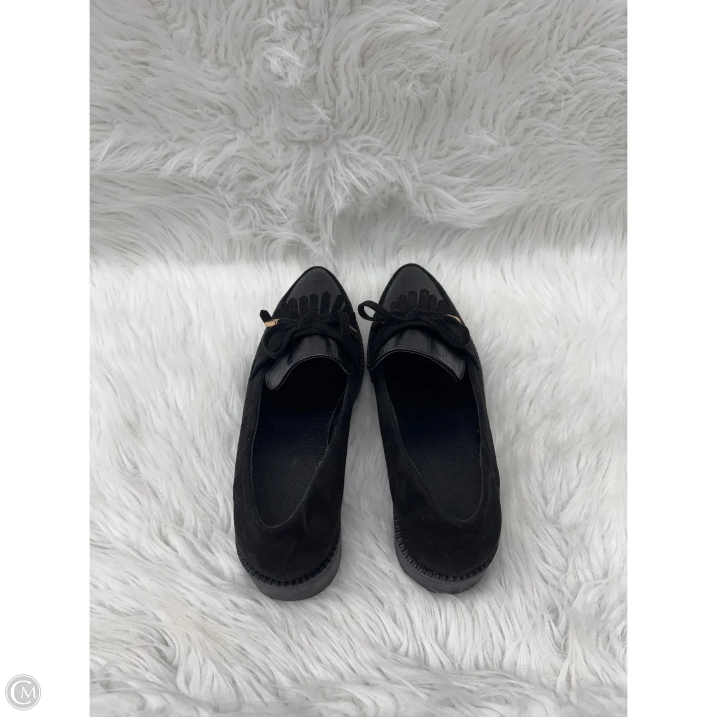 Shoes Flats By Clothes Mentor In Black, Size: 8.5