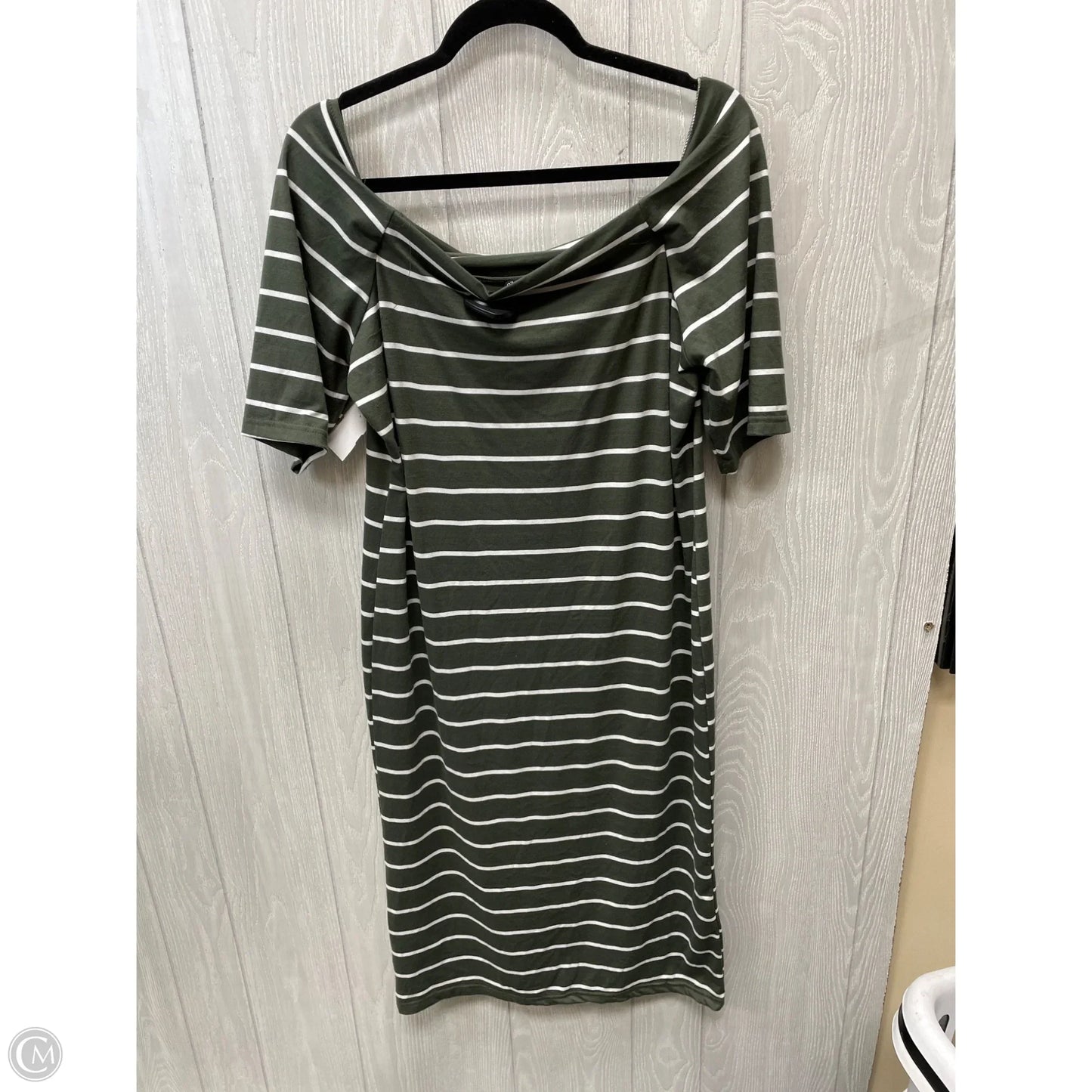 Dress Casual Midi By New Look In Striped Pattern, Size: 2x