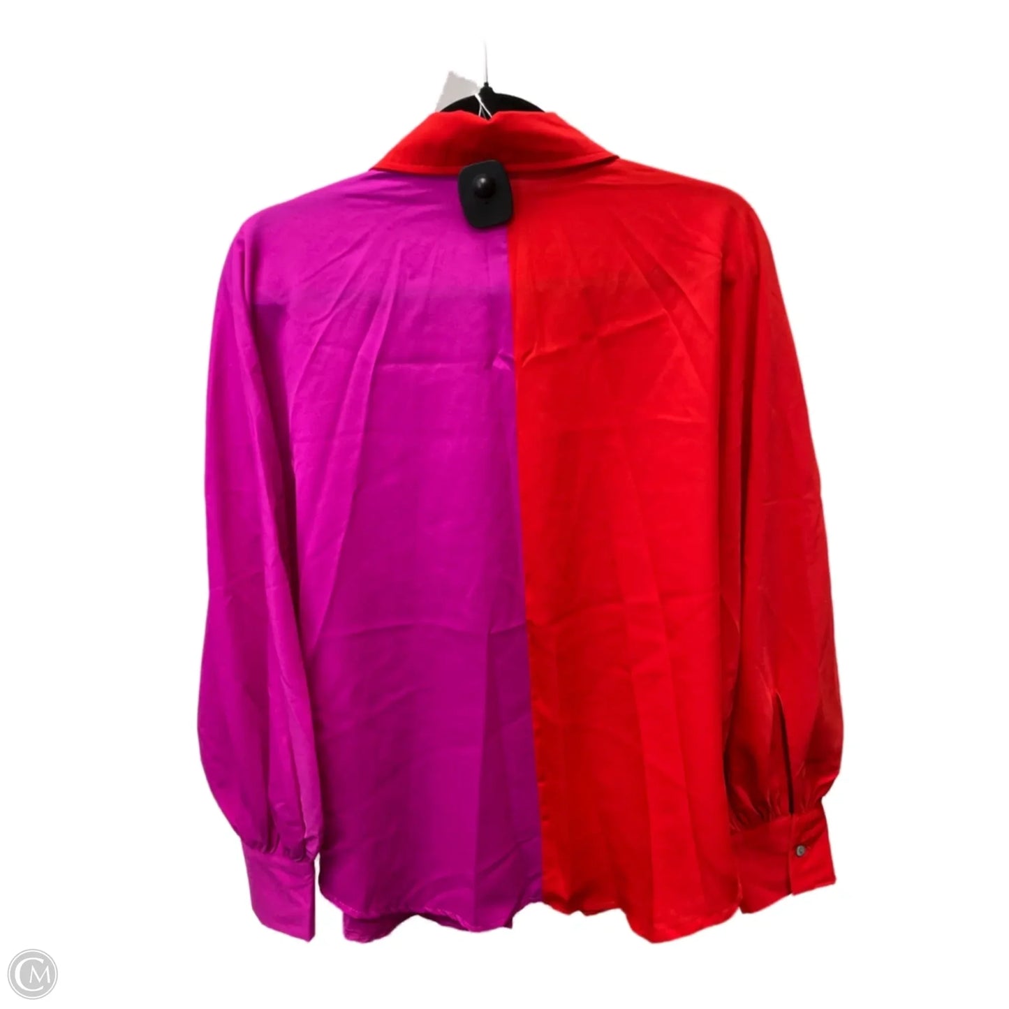 Top Short Sleeve By Glam In Purple & Red, Size: M