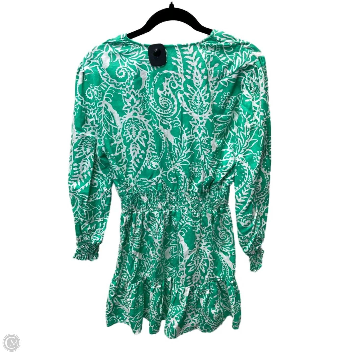 Dress Casual Short By Zara In Green & White, Size: L