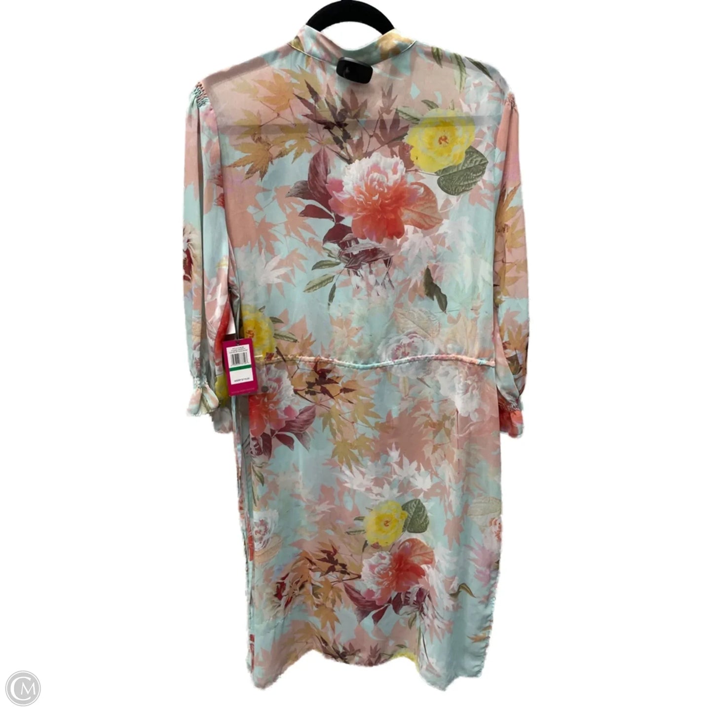 Tunic Long Sleeve By Vince Camuto In Floral Print, Size: L