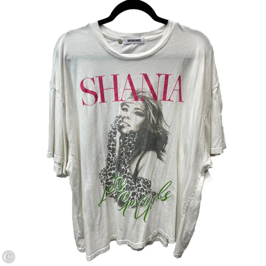 Top Short Sleeve Basic By daydreamer In White, Size: 1x