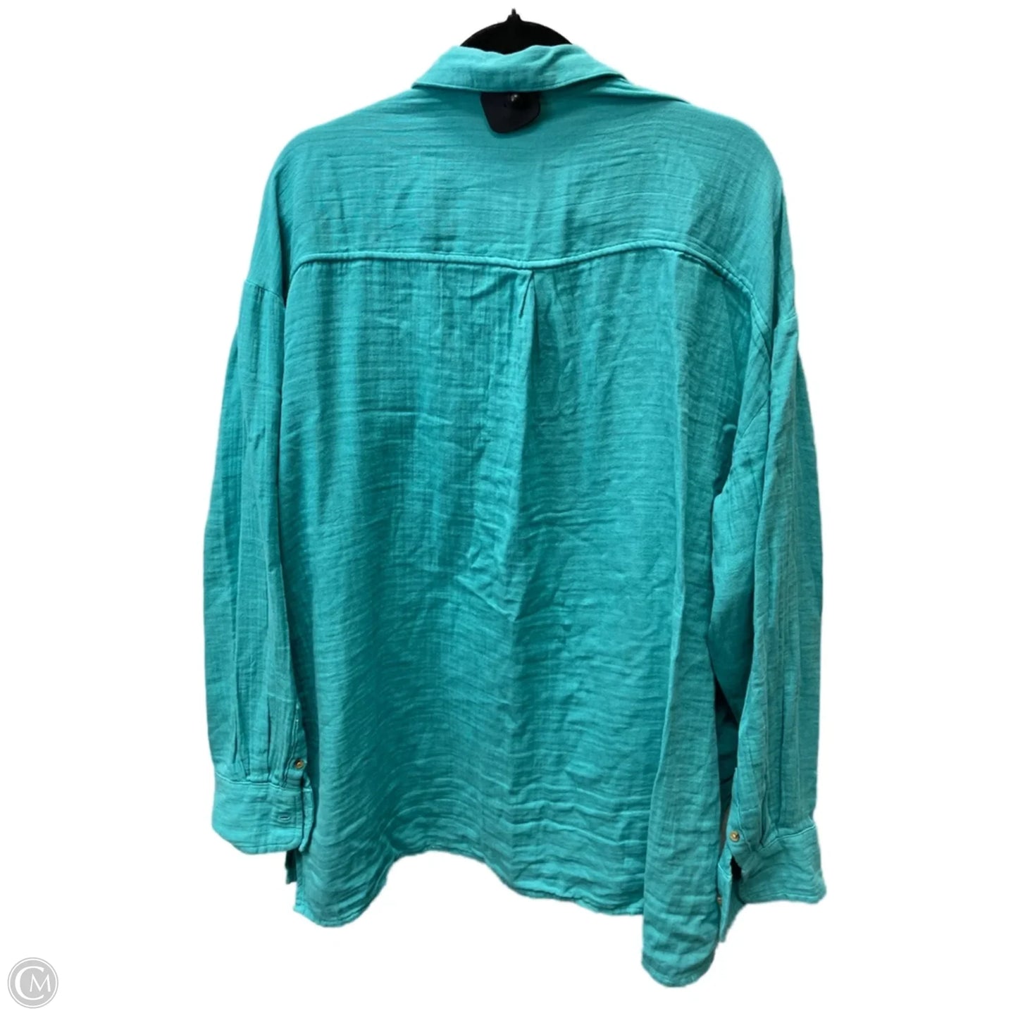 Top Long Sleeve By Old Navy In Teal, Size: Xl