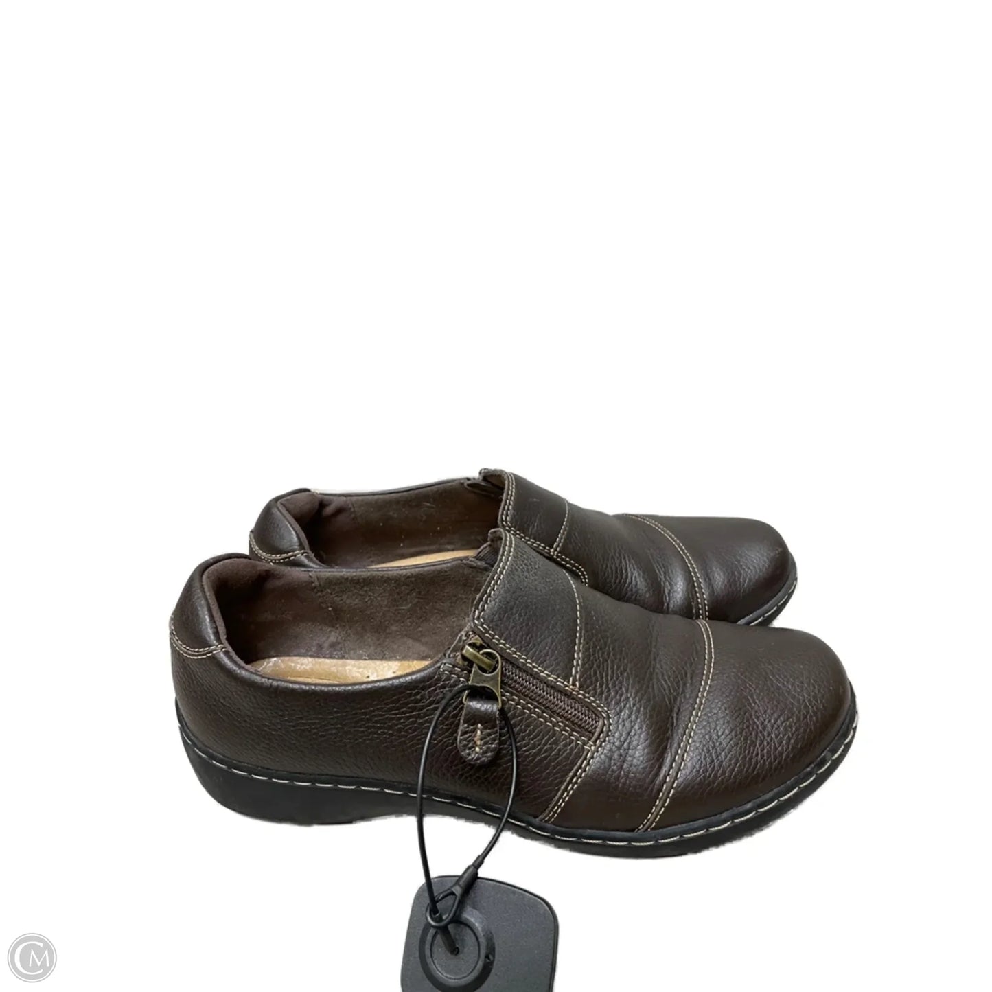 Shoes Flats By Clarks In Brown, Size: 8.5