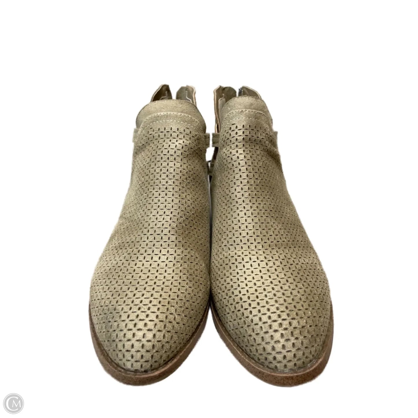 Shoes Heels Block By Fergalicious In Taupe, Size: 8