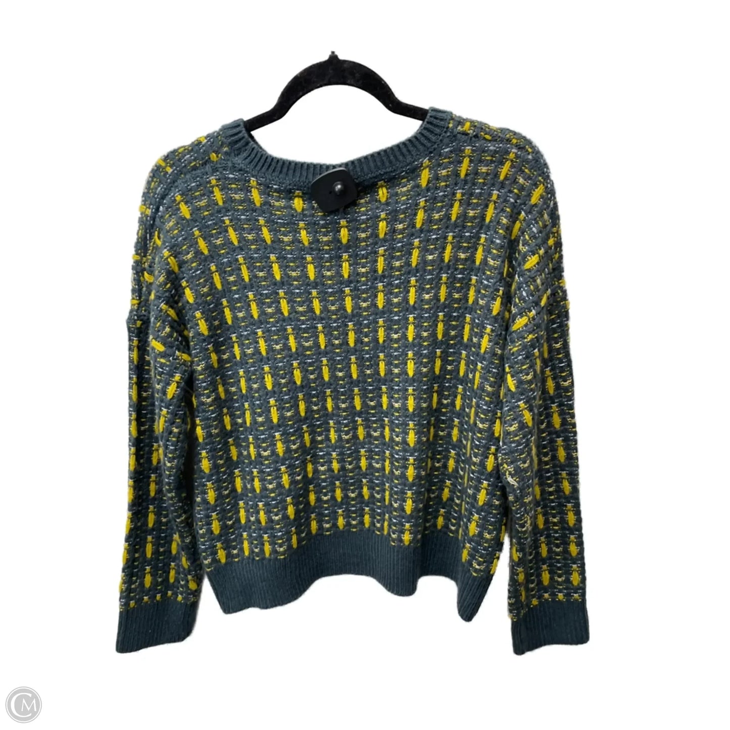 Sweater By Hem & Thread In Green & Yellow, Size: S