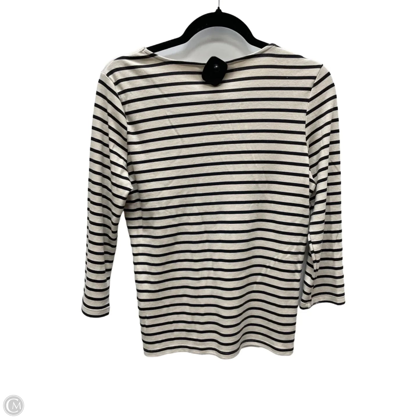 Top Long Sleeve By Karen Scott In Striped Pattern, Size: S
