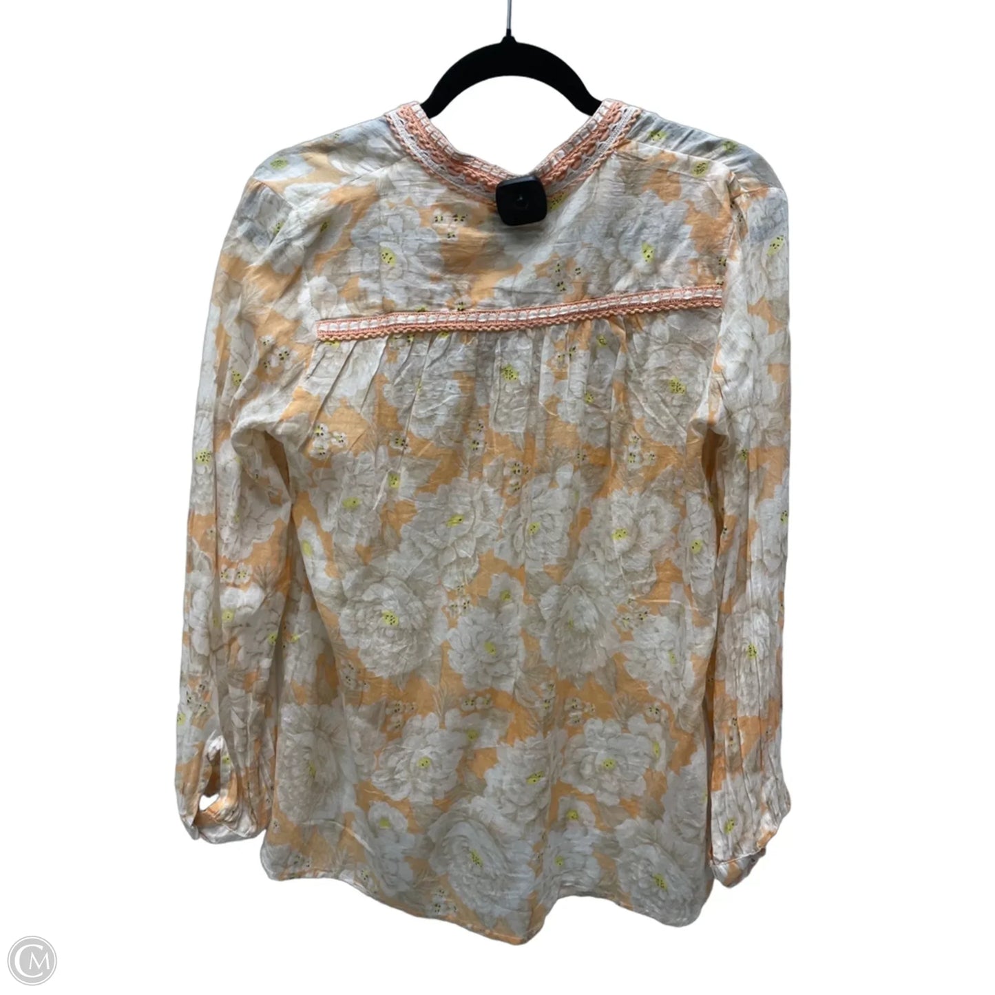 Top Long Sleeve By magazine In Floral Print, Size: L