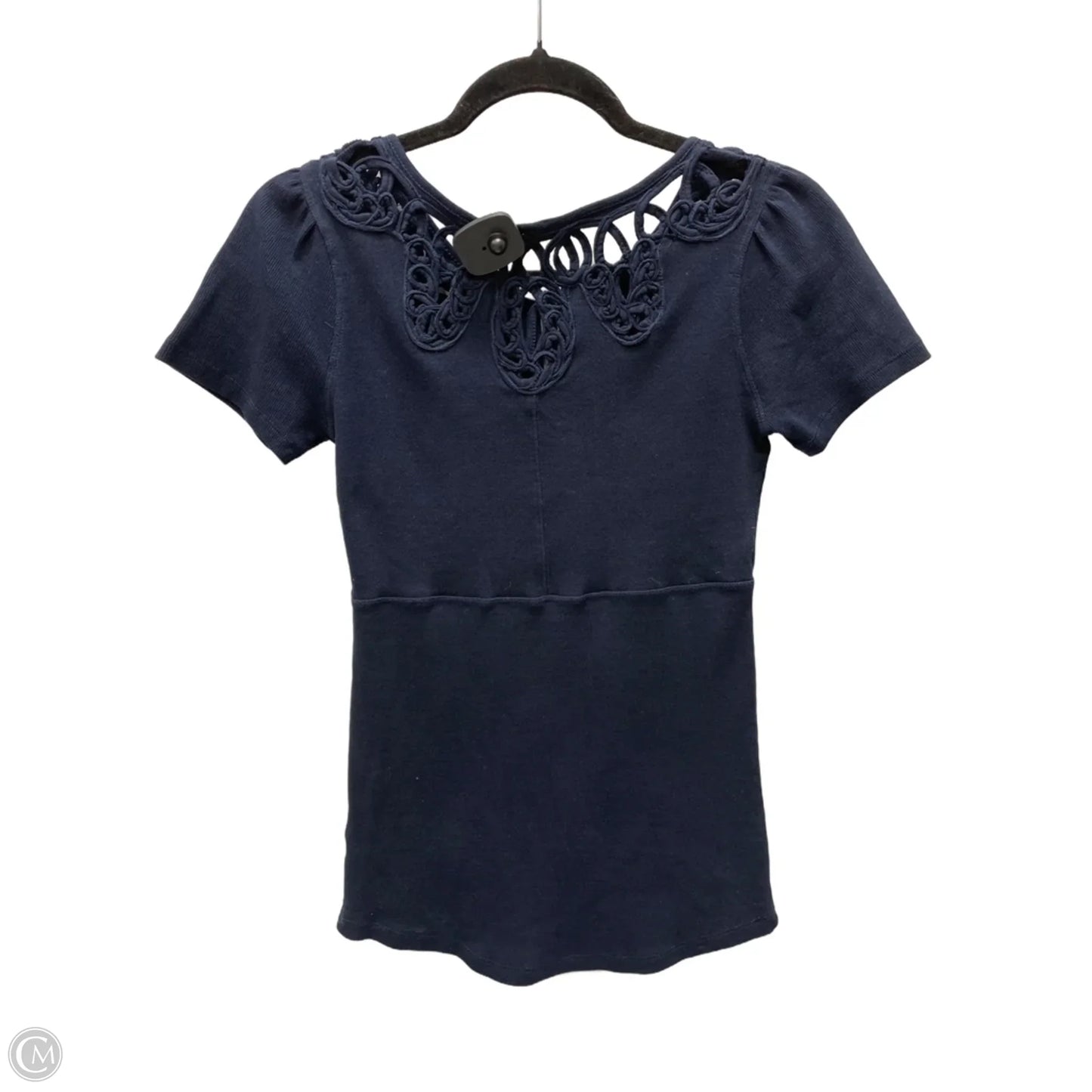 Top Short Sleeve By Free People In Navy, Size: Xs