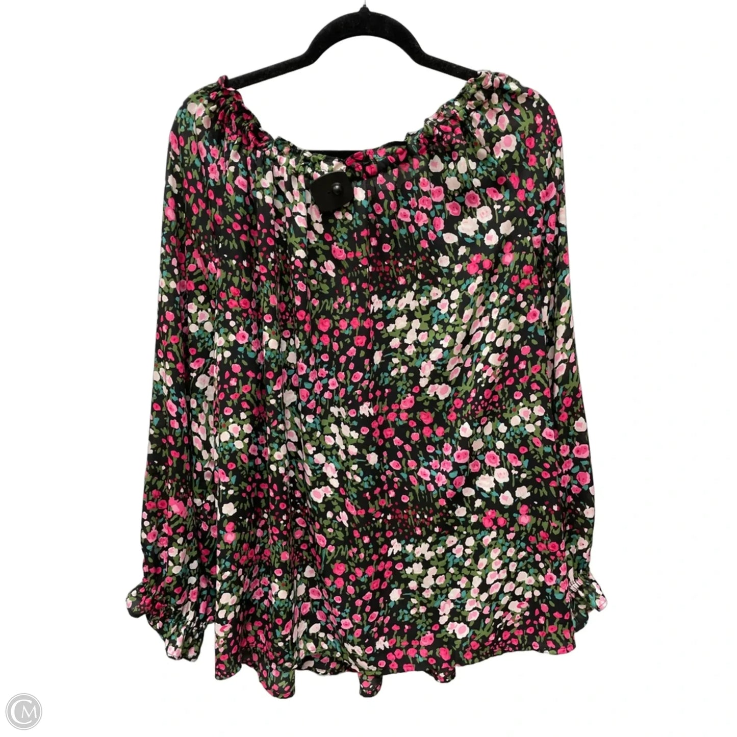Top Long Sleeve By Talbots In Floral Print, Size: 2x
