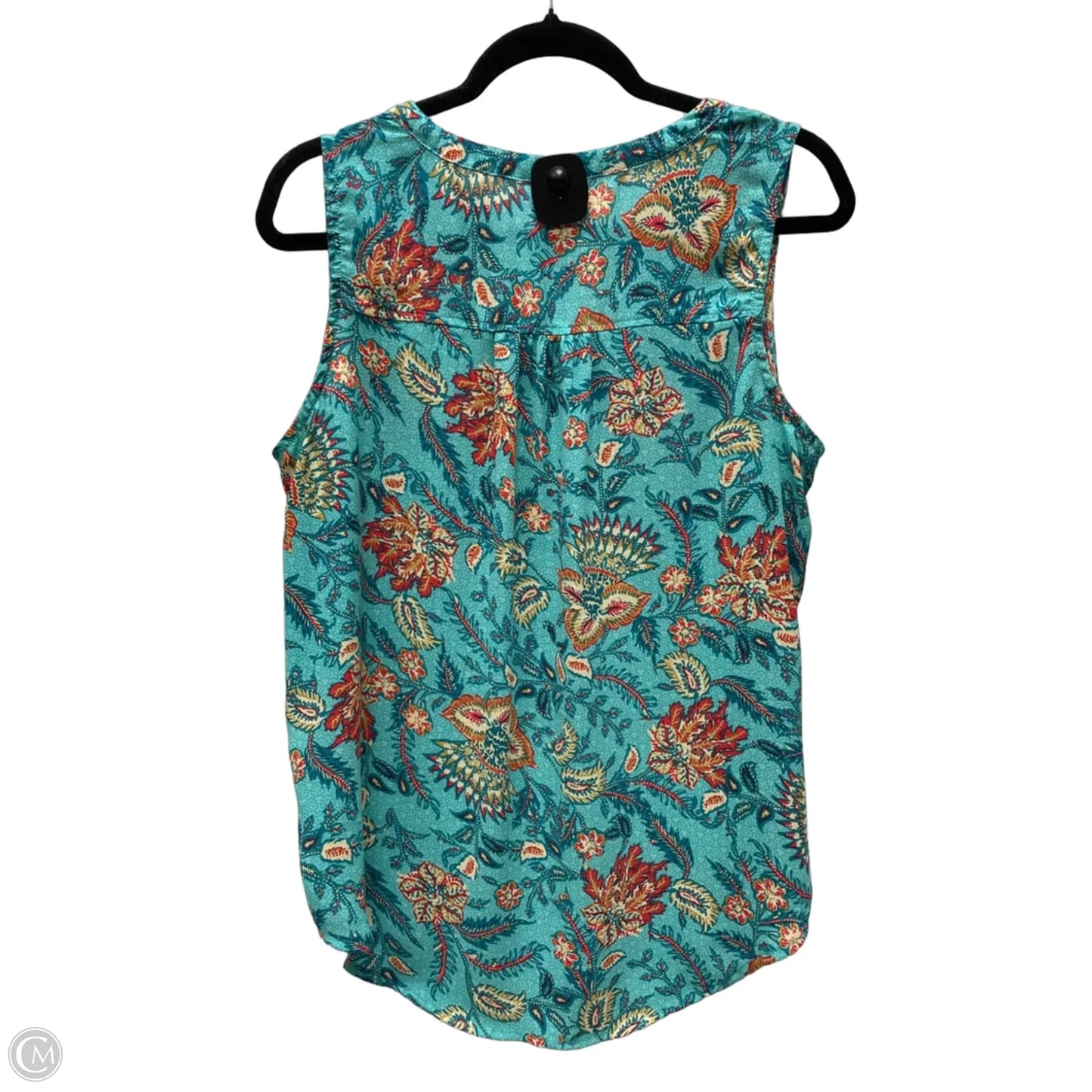 Top Sleeveless By Maurices In Floral Print, Size: L