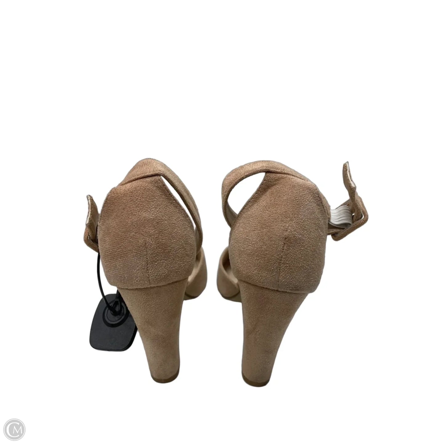 Shoes Heels Block By Clothes Mentor In Tan, Size: 10.5