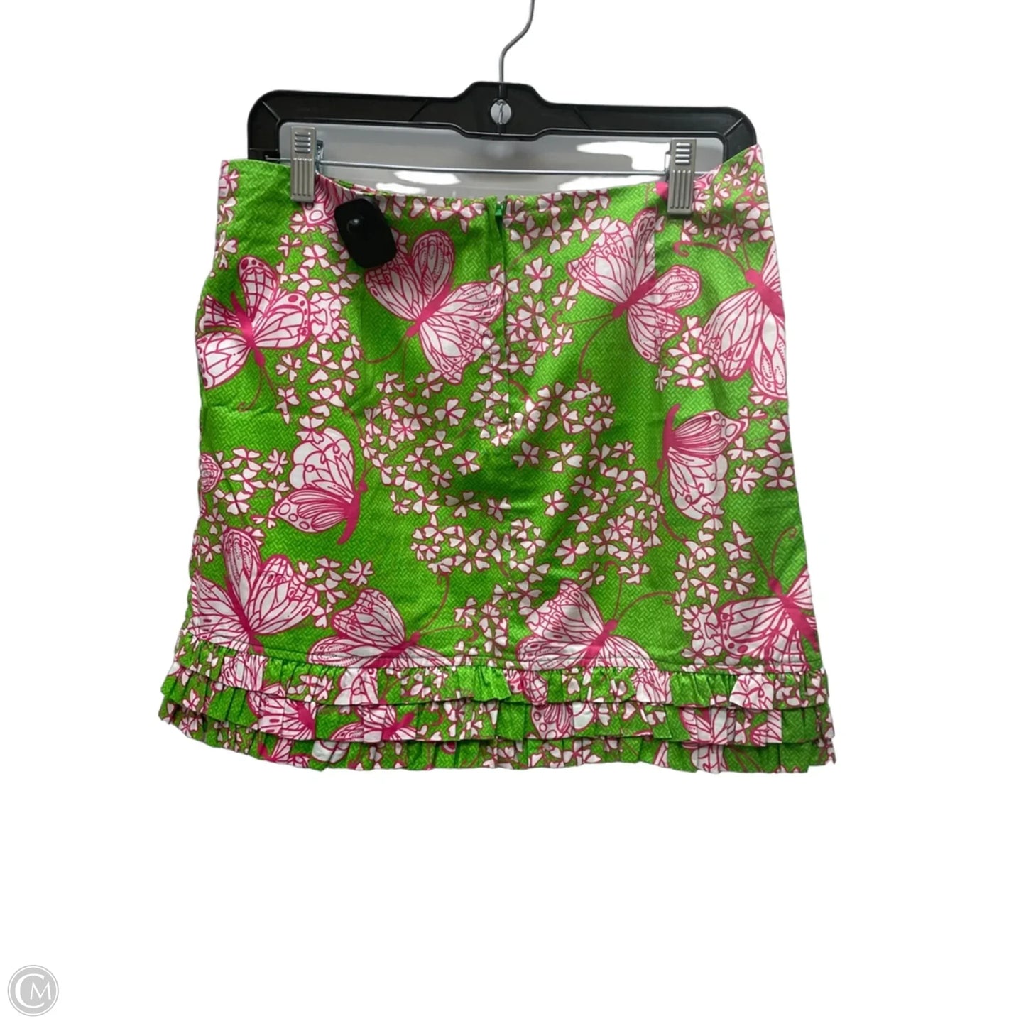 Skirt Designer By Lilly Pulitzer In Green & Pink, Size: 4