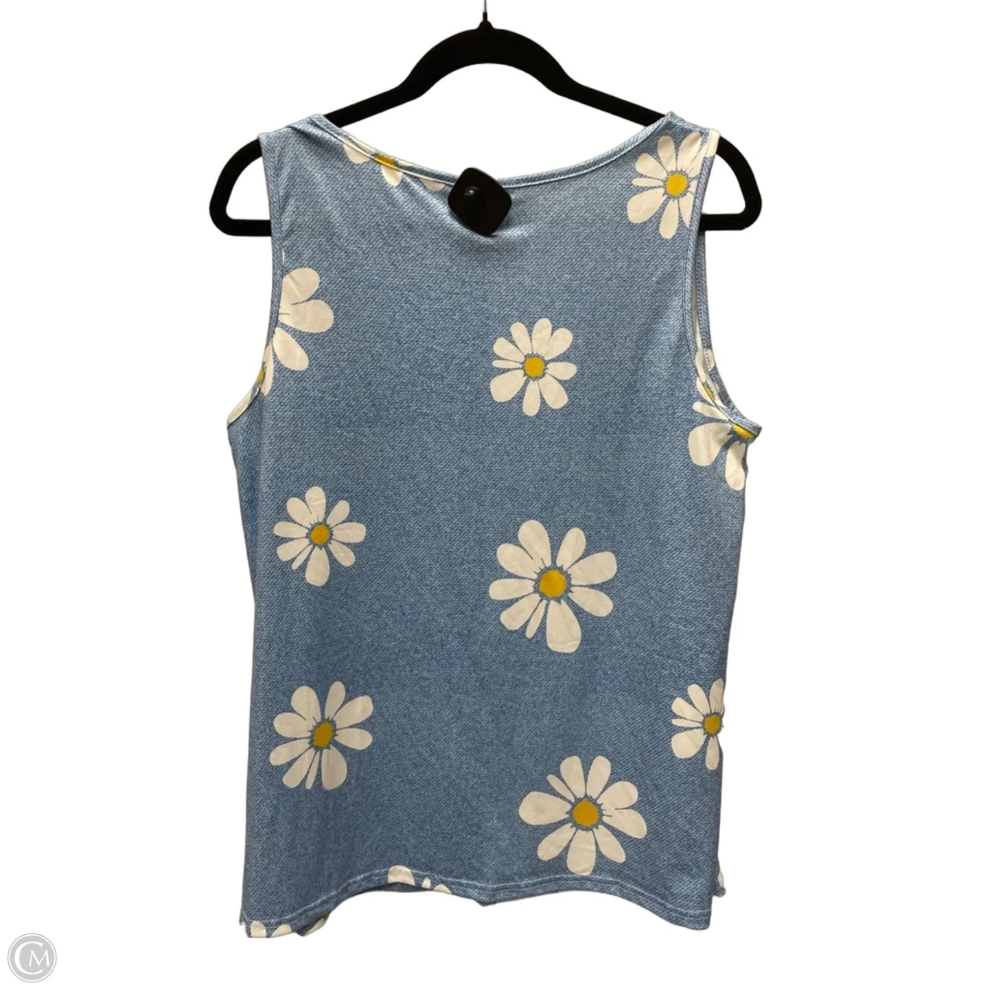 Top Sleeveless By Emery Rose In Blue, Size: Xl