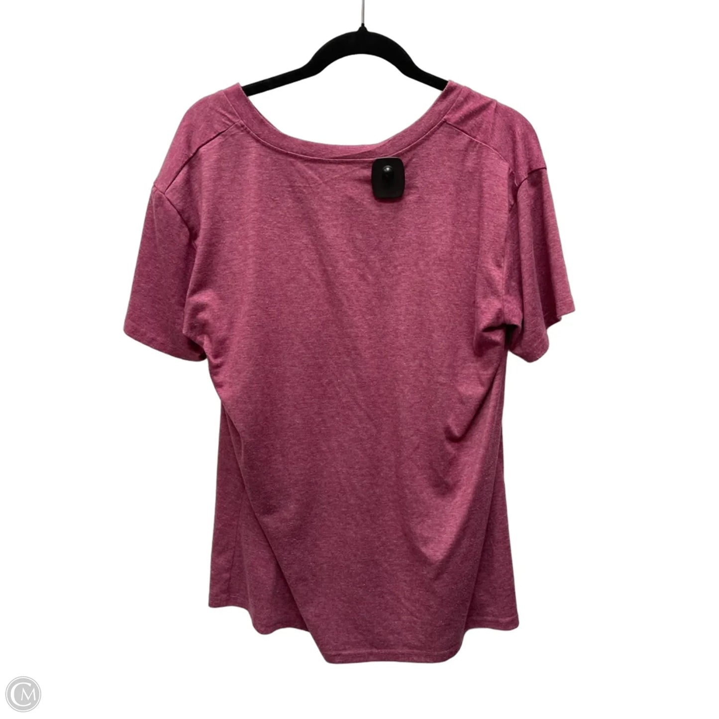 Top Short Sleeve By Clothes Mentor In Maroon, Size: L