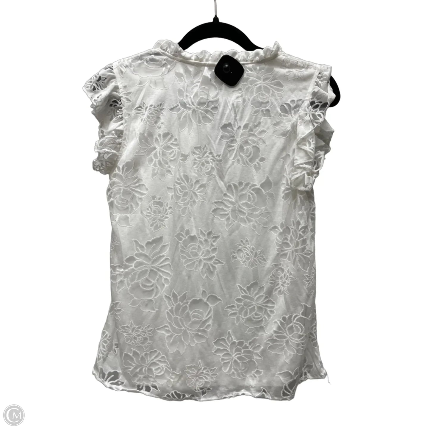 Top Short Sleeve By Ny Collection In White, Size: S