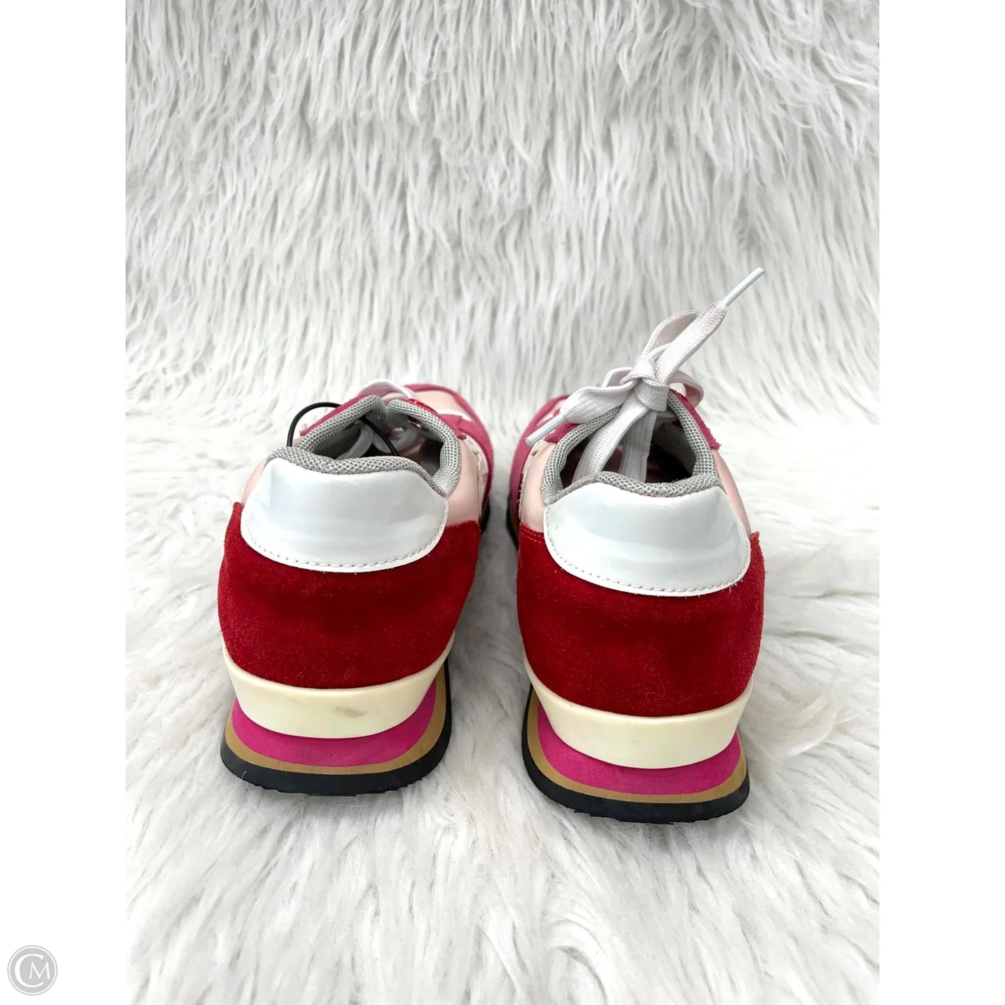 Shoes Sneakers By Clothes Mentor In Pink & White, Size: 6.5