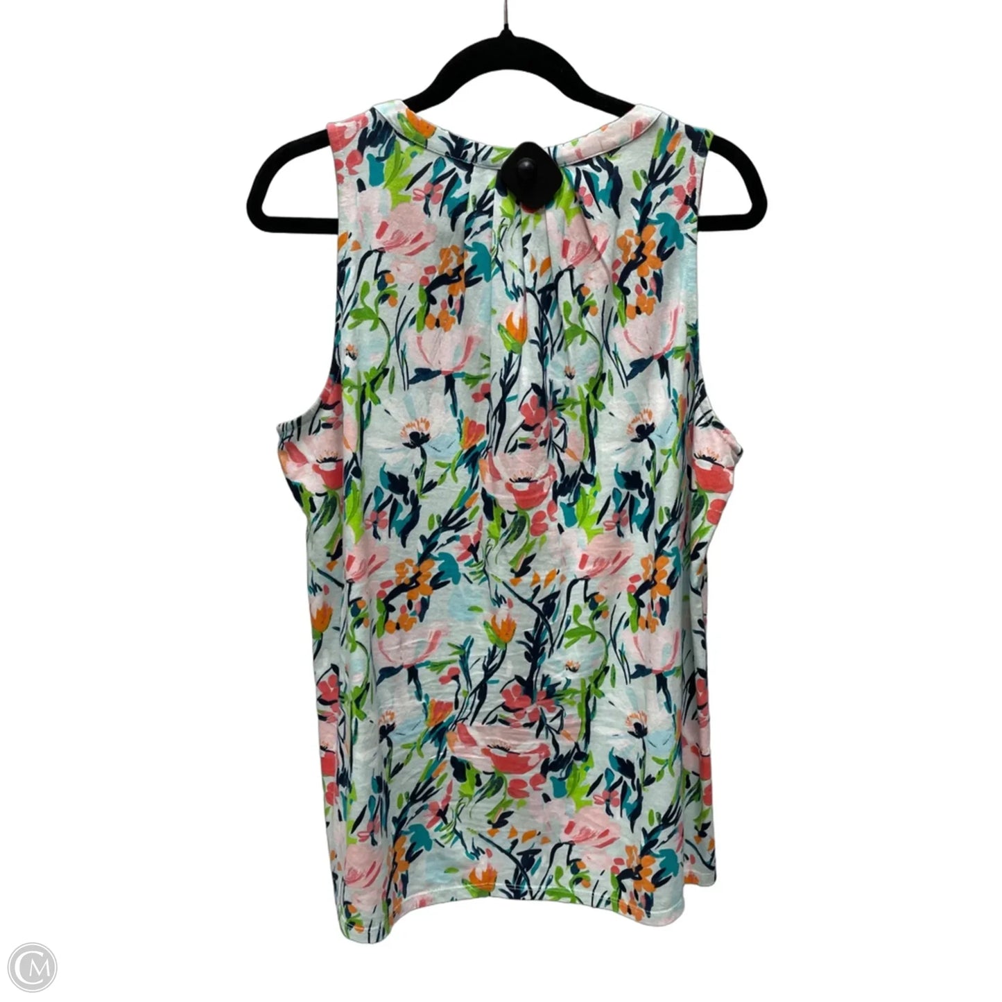 Top Short Sleeve By Crown And Ivy In Floral Print, Size: L