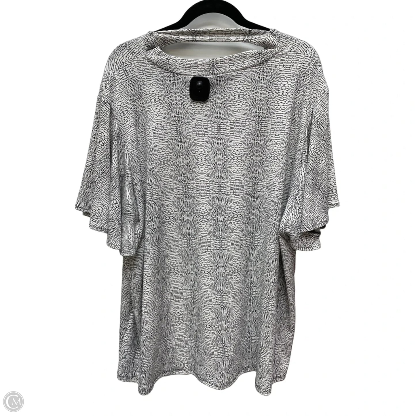 Top 3/4 Sleeve By Worthington In Black & White, Size: 3x