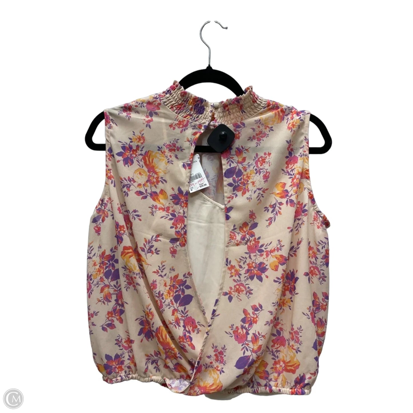 Blouse Sleeveless By Versona In Floral Print, Size: S