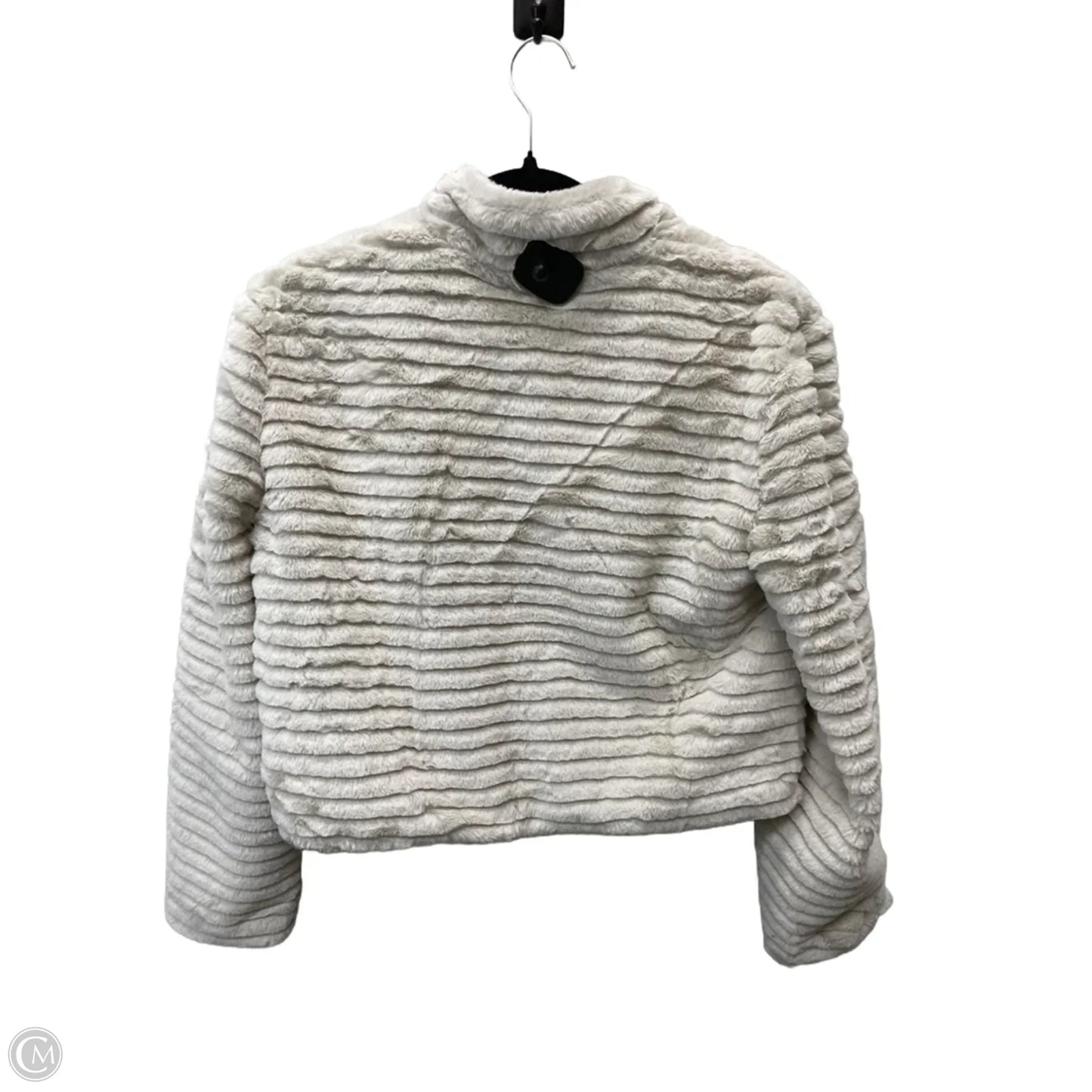 Jacket Faux Fur & Sherpa By Betsey Johnson In Beige, Size: S