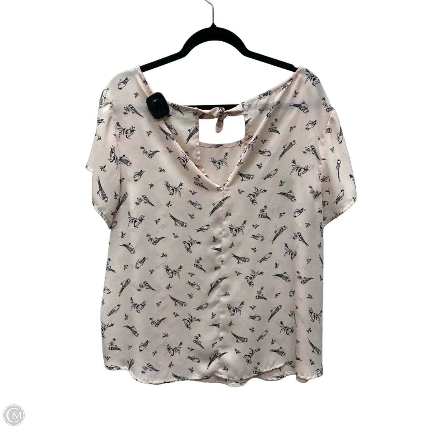 Blouse Short Sleeve By Torrid In Black & Pink, Size: 1x