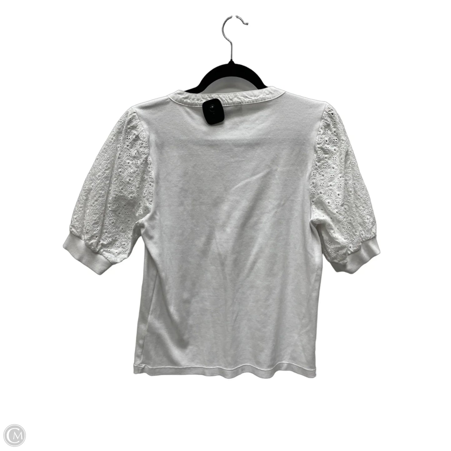 Top Short Sleeve By Dkny In White, Size: L