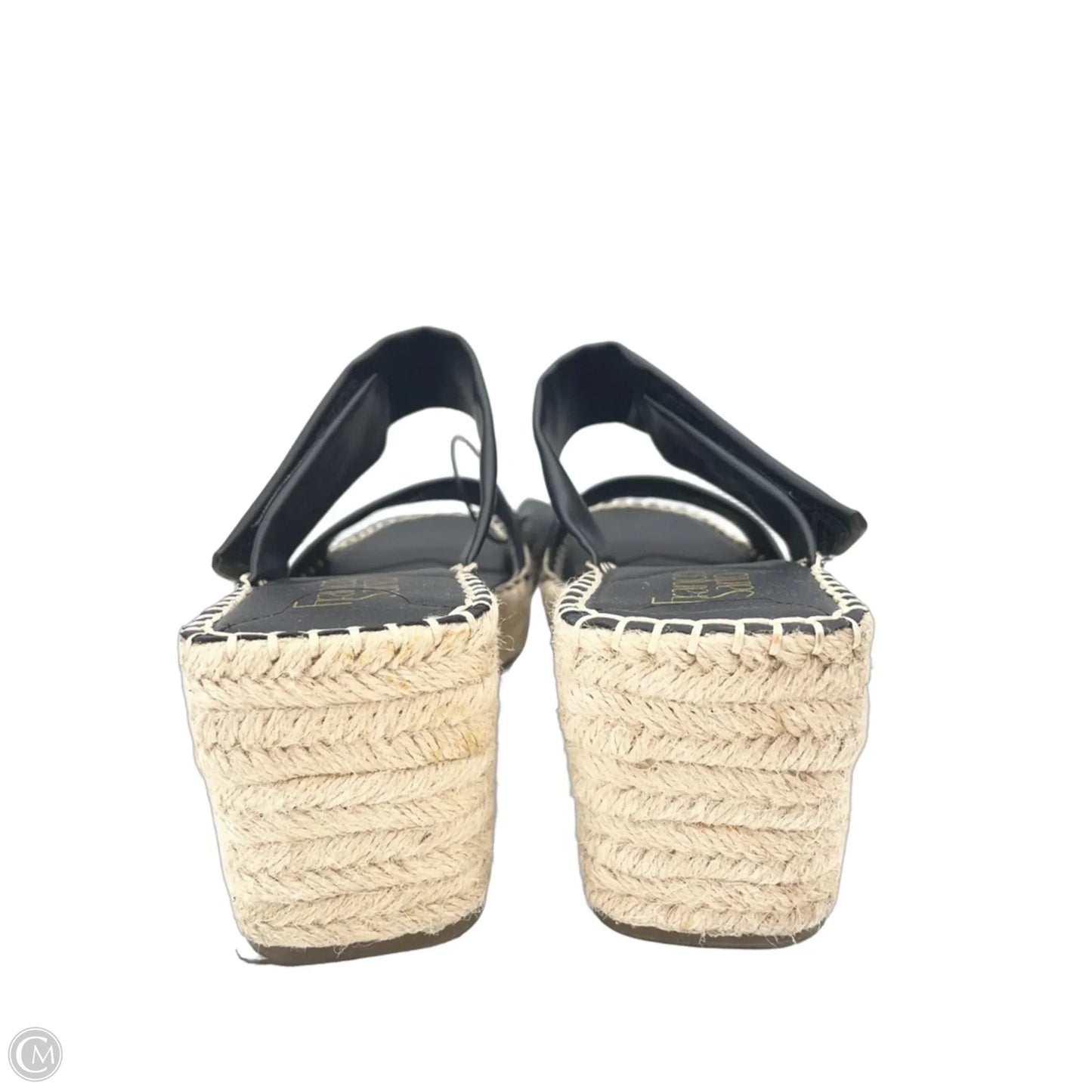 Sandals Heels Wedge By Franco Sarto In Black, Size: 8