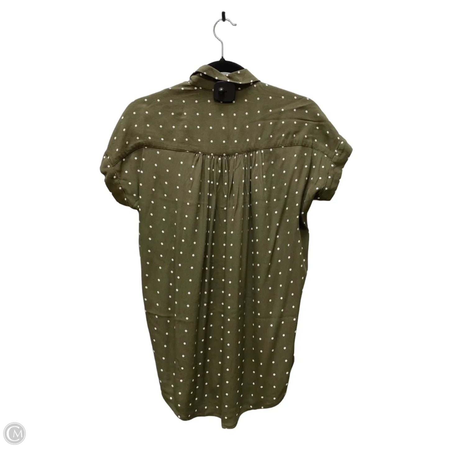 Top Short Sleeve By Madewell In Polkadot Pattern, Size: Xs