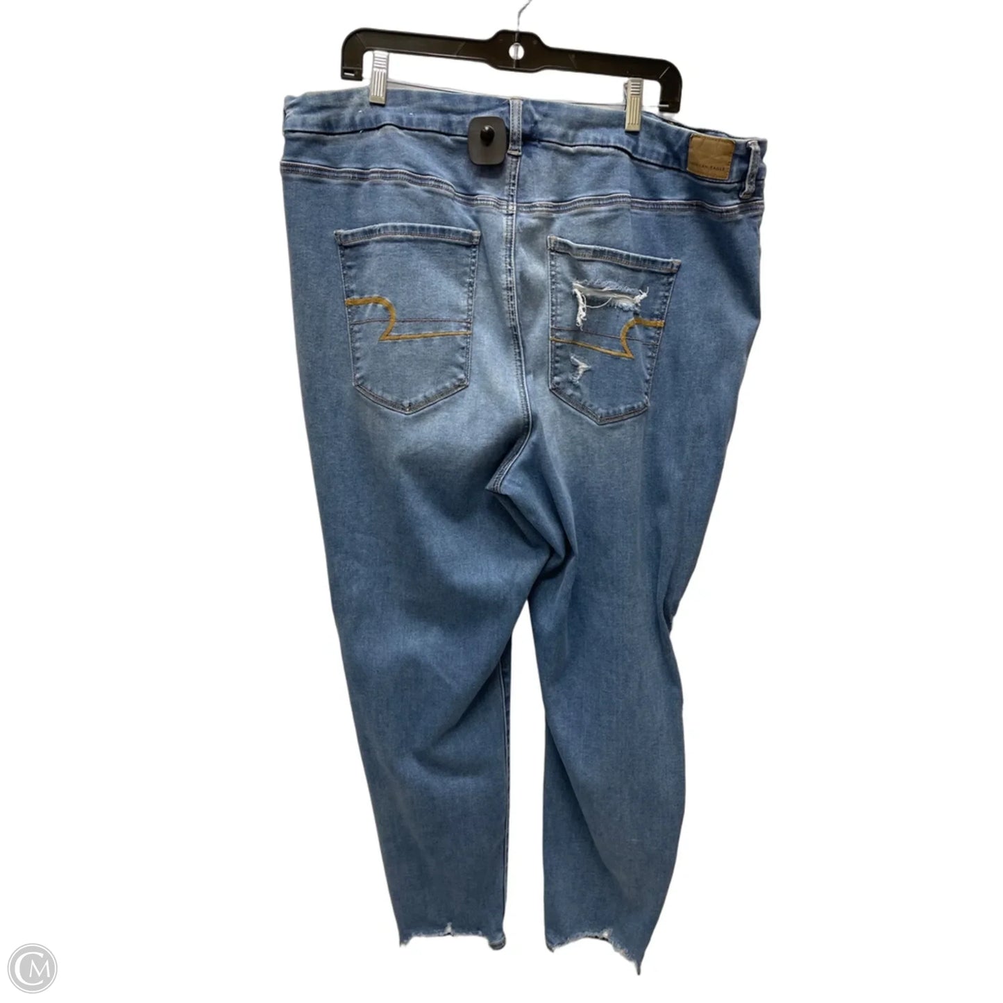 Jeans Skinny By American Eagle In Blue Denim, Size: 26
