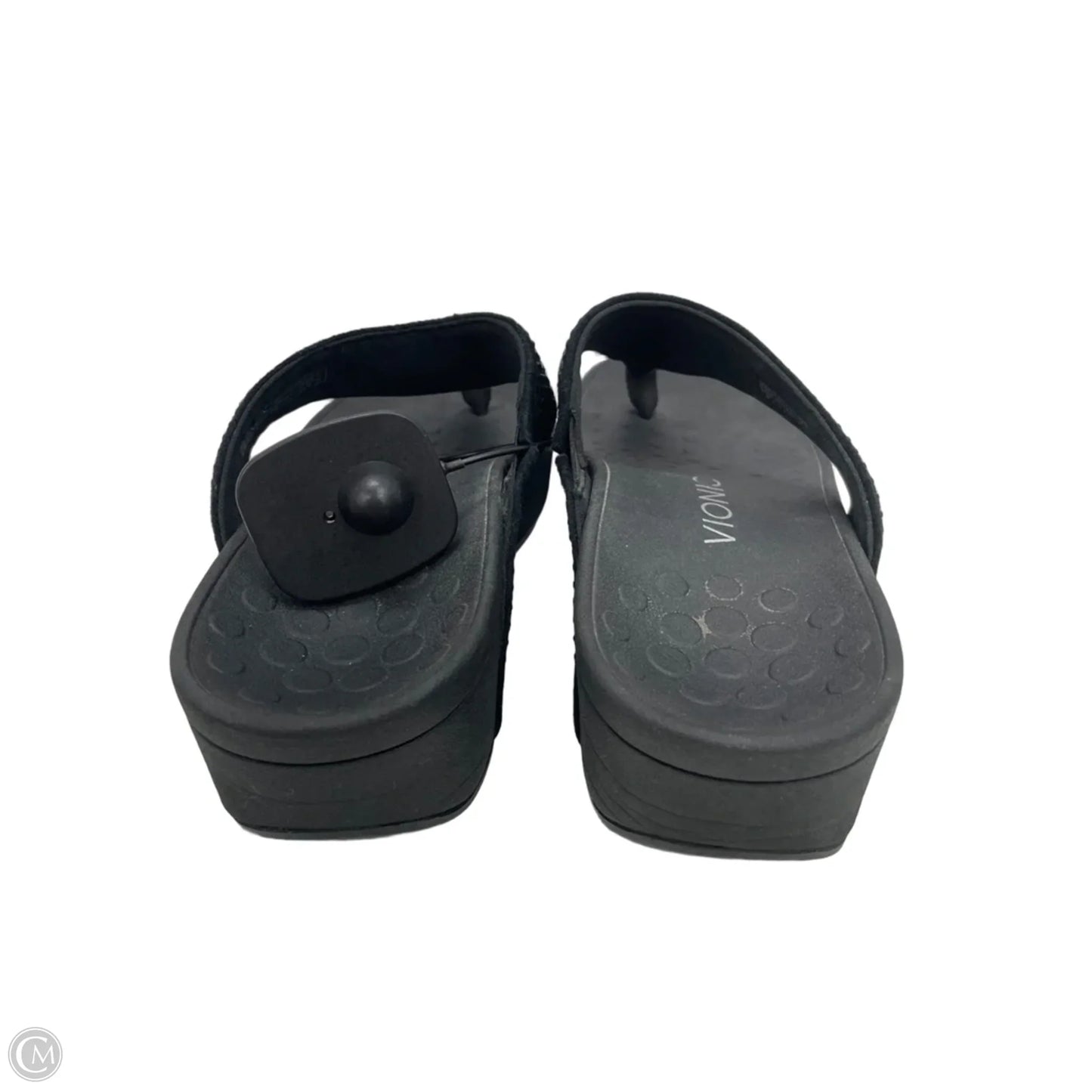 Sandals Heels Wedge By Vionic In Black, Size: 6