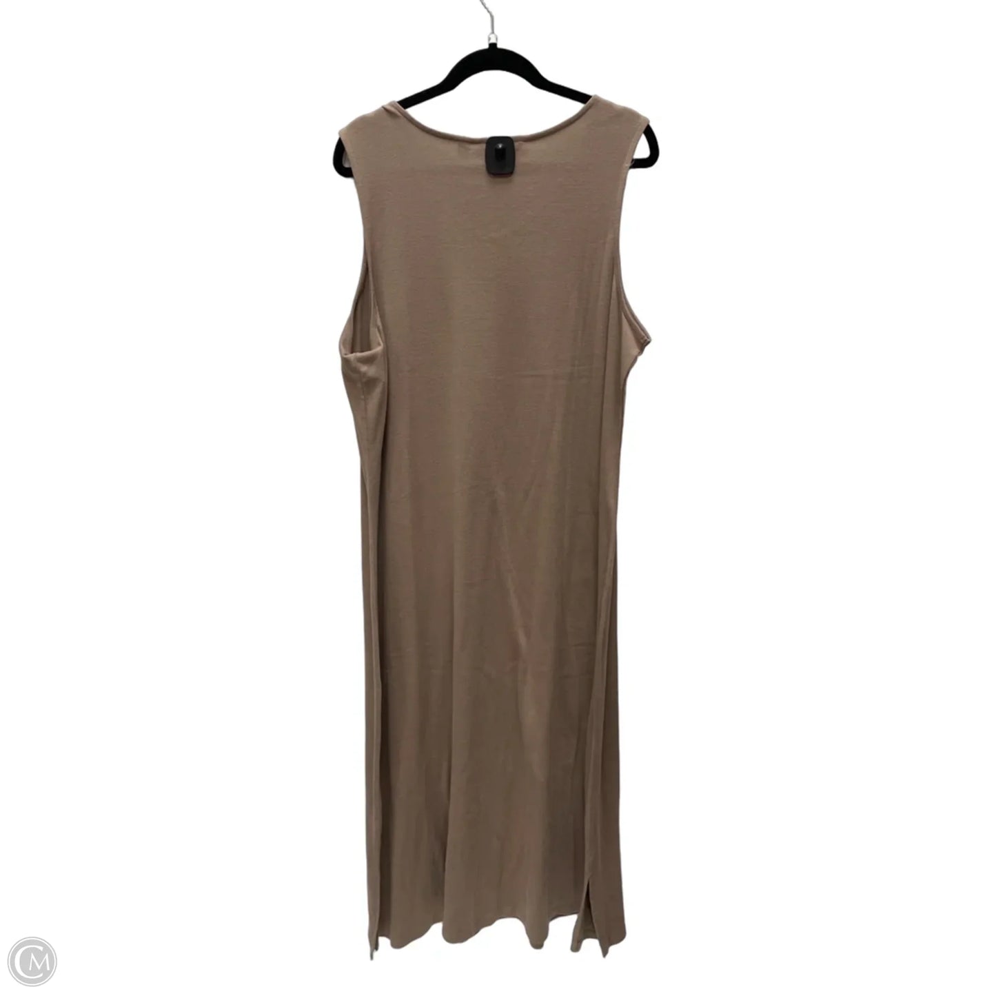 Dress Casual Maxi By Liz Claiborne In Brown, Size: 2x