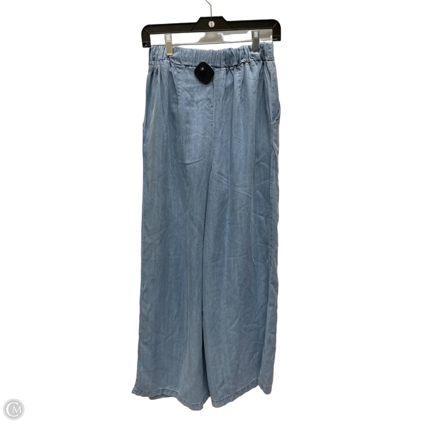 Jeans Wide Leg By Versona In Blue Denim, Size: 12