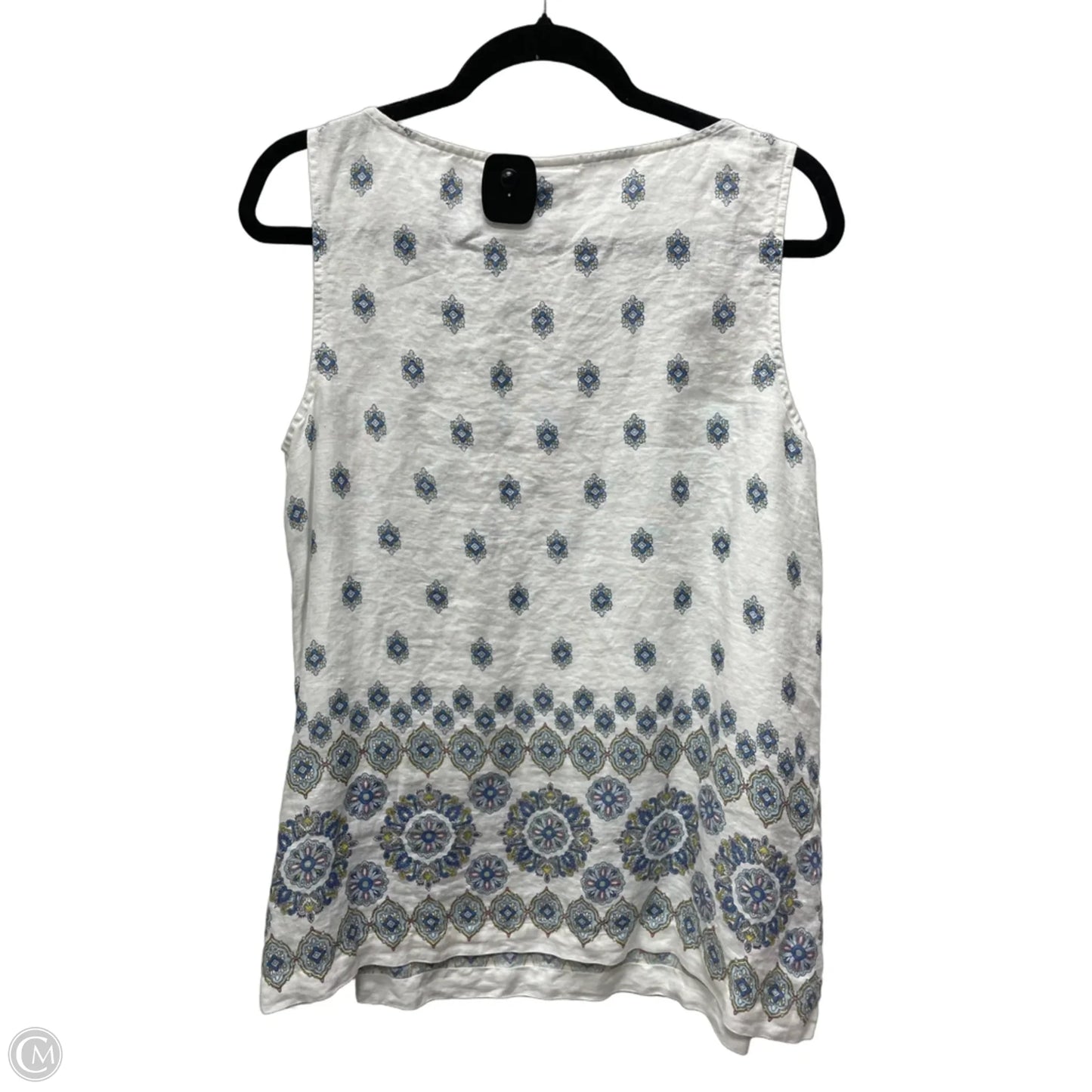 Top Sleeveless By J. Jill In Floral Print, Size: M
