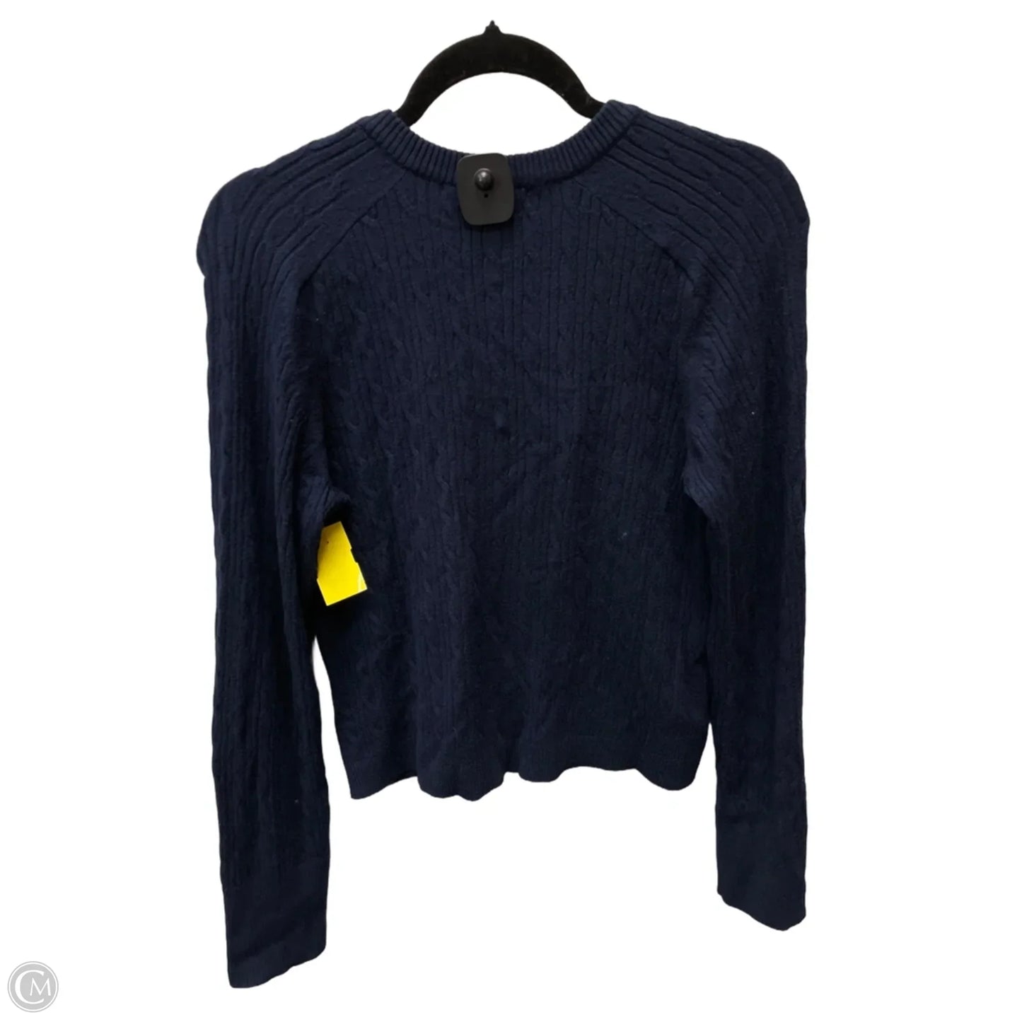 Sweater Cardigan By Free Assembly In Navy, Size: M