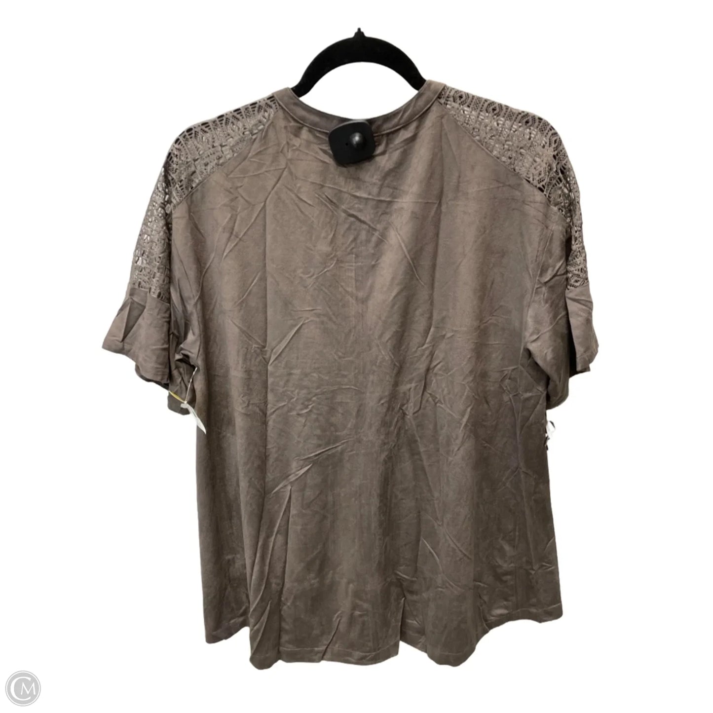 Top Short Sleeve By Umgee In Brown, Size: M