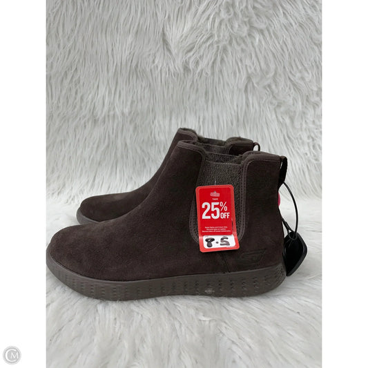 Boots Ankle Flats By Skechers In Brown, Size: 8.5