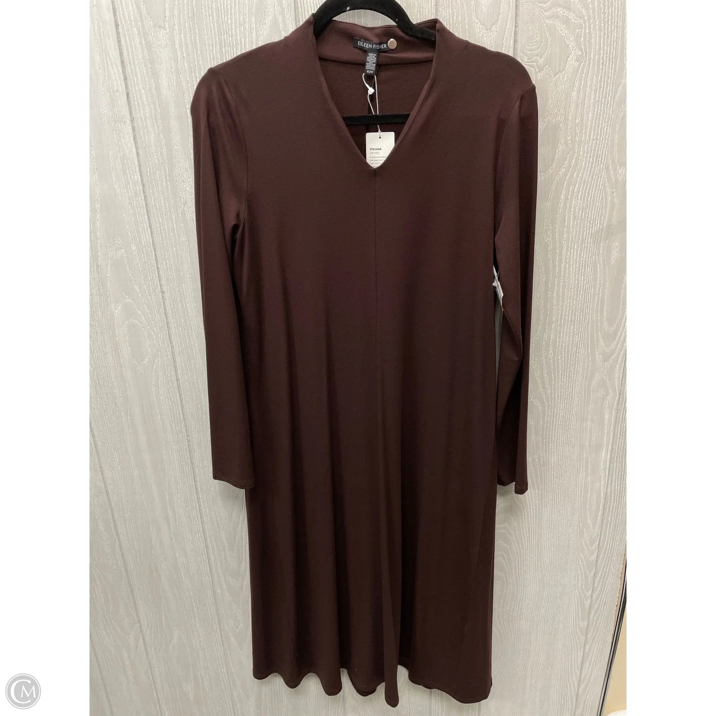 Dress Casual Maxi By Eileen Fisher In Brown, Size: Xs