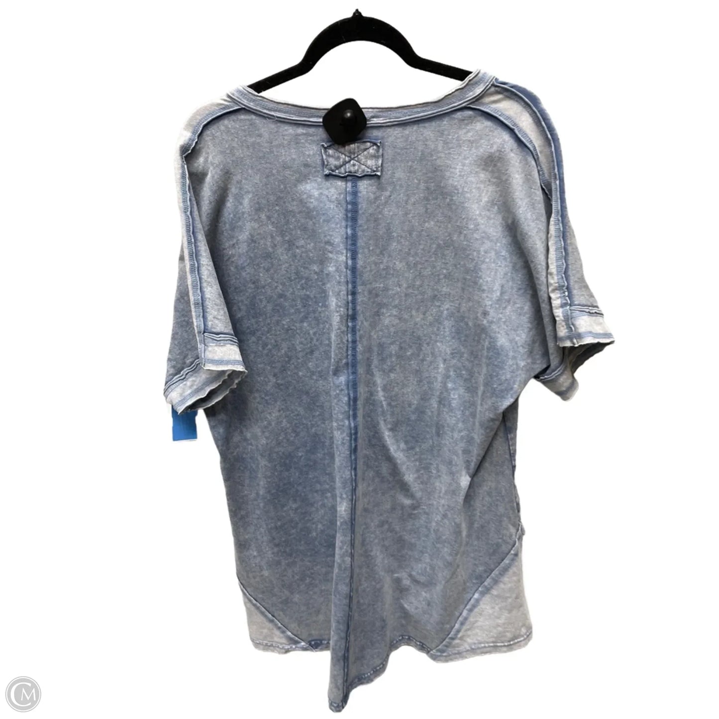 Tunic Short Sleeve By New In In Blue, Size: 1x
