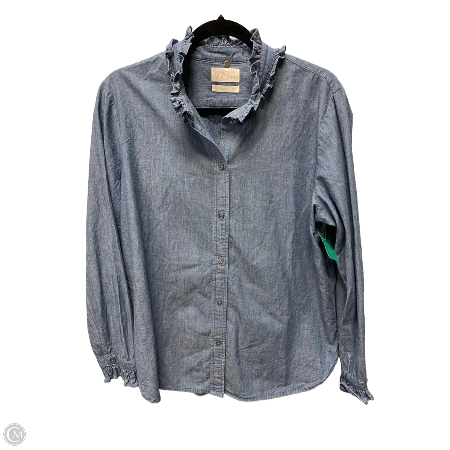 Top Long Sleeve By J. Crew In Blue, Size: L