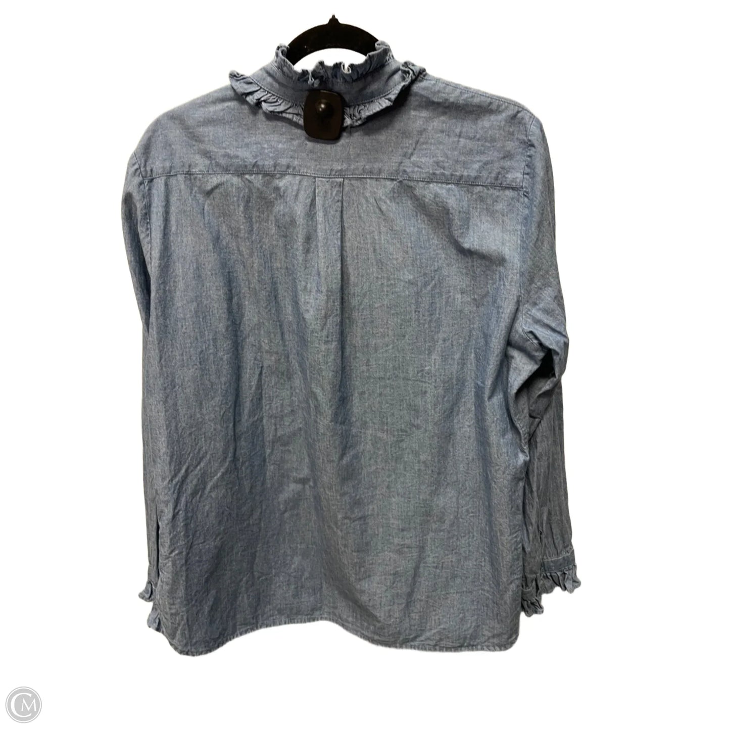 Top Long Sleeve By J. Crew In Blue, Size: L