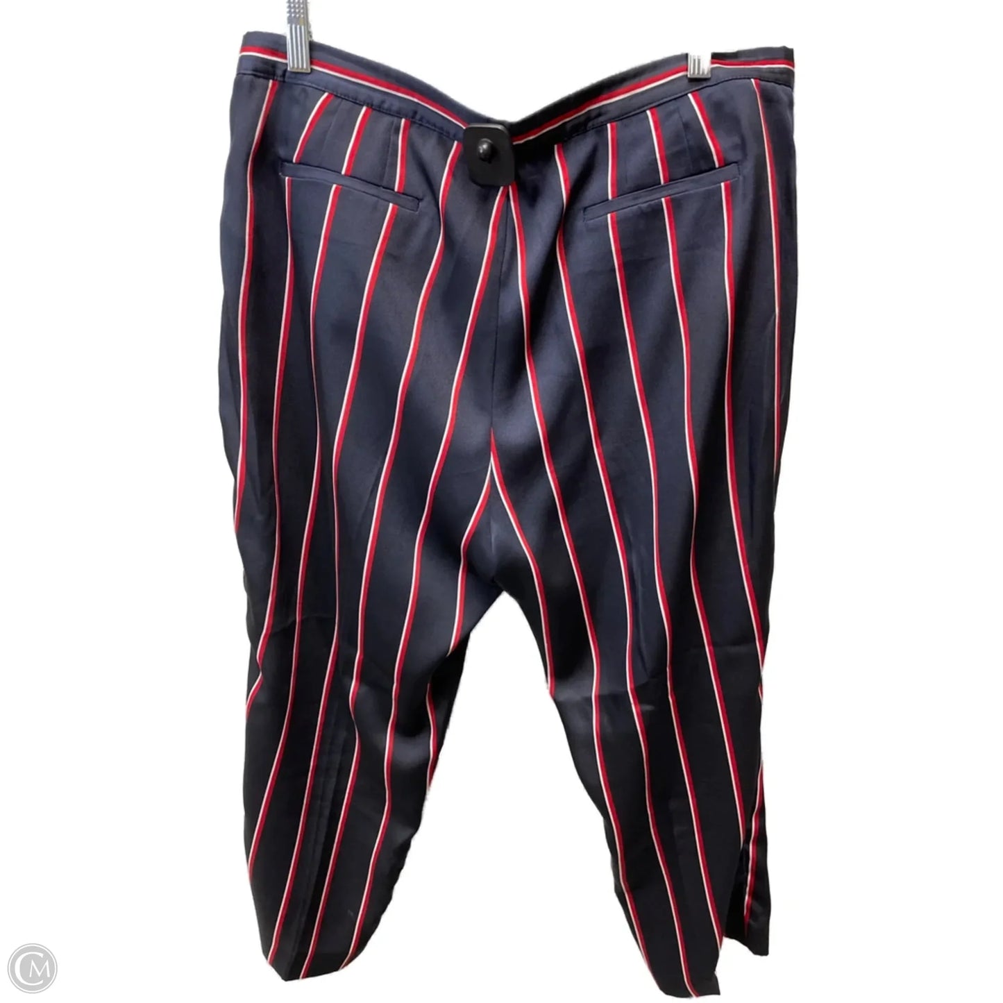 Pants Cropped By Lauren By Ralph Lauren In Striped Pattern, Size: 14p