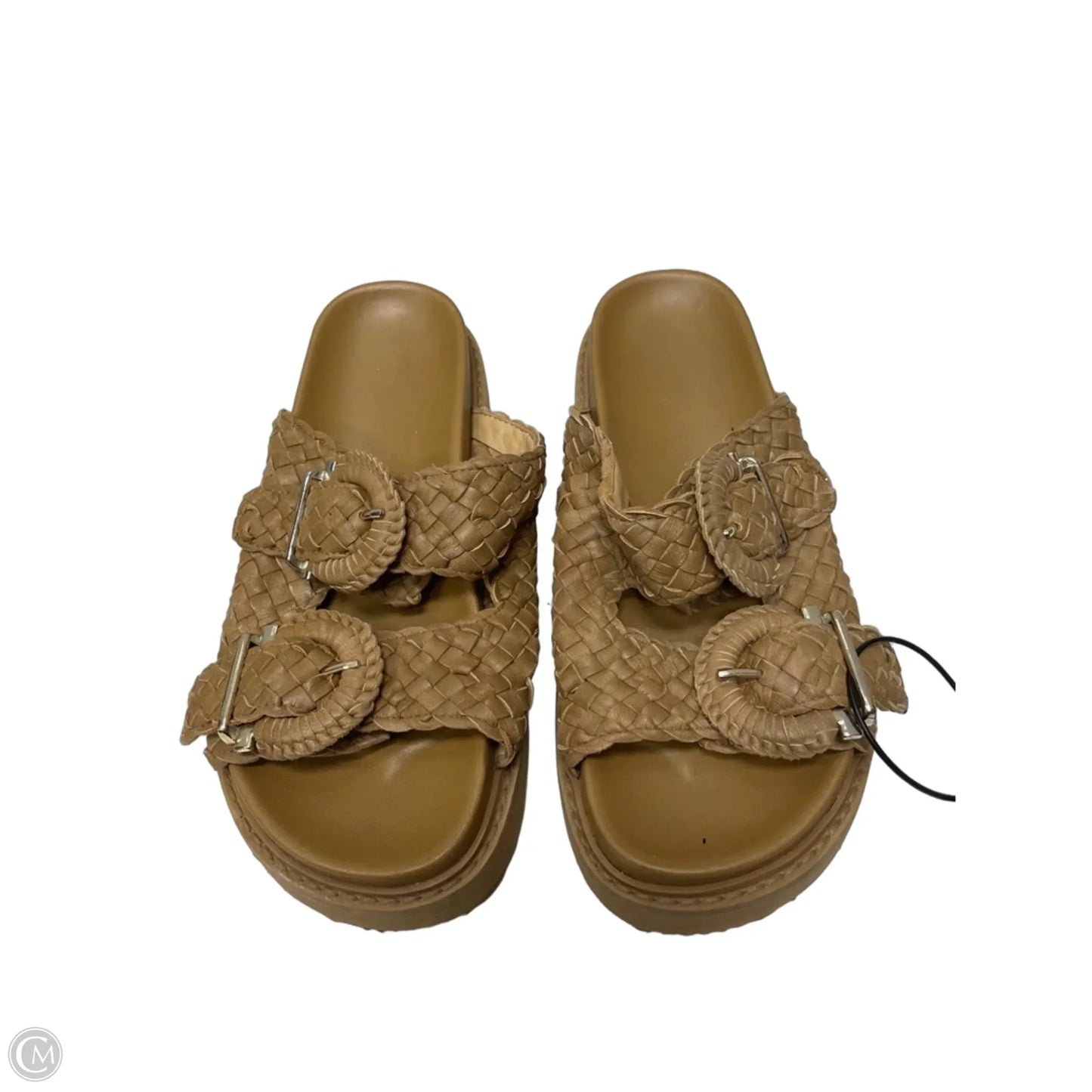 Sandals Heels Platform By Marc Fisher In Brown, Size: 6.5