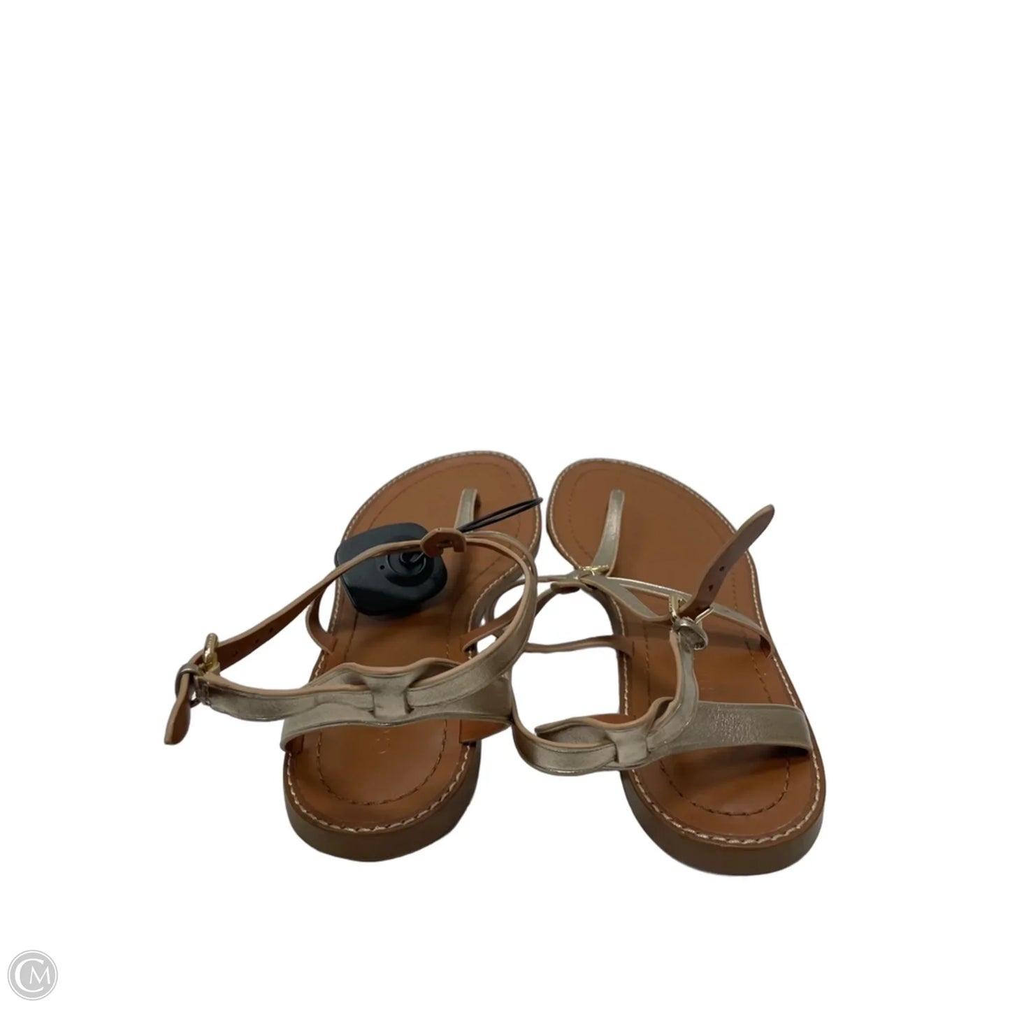 Sandals Designer By Coach In Gold, Size: 10